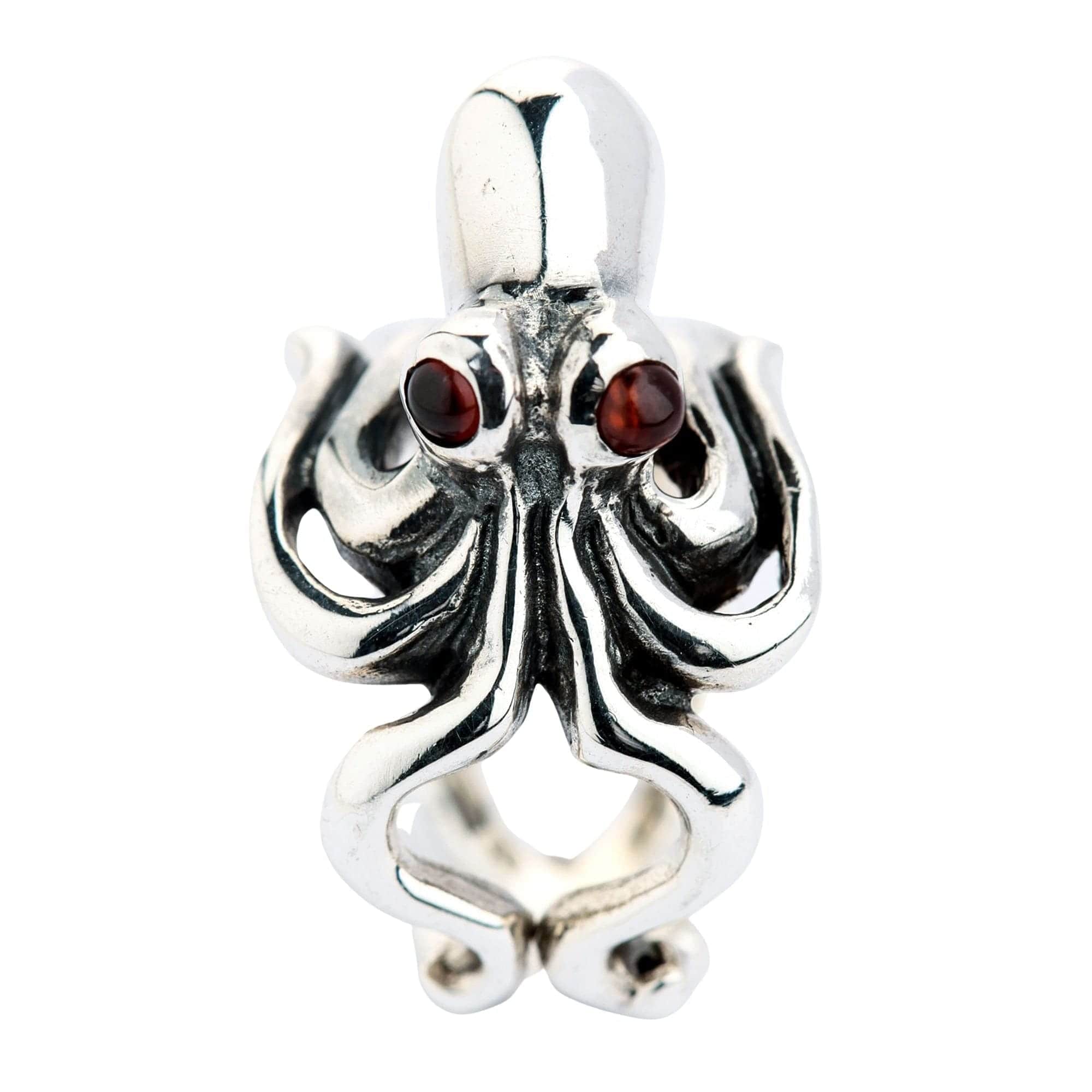 Sterling Silver Octopus Ring for Women - Elegant Handmade Jewelry Gift for Her - Perfect for Casual Wear, Date Nights & Special Occasions