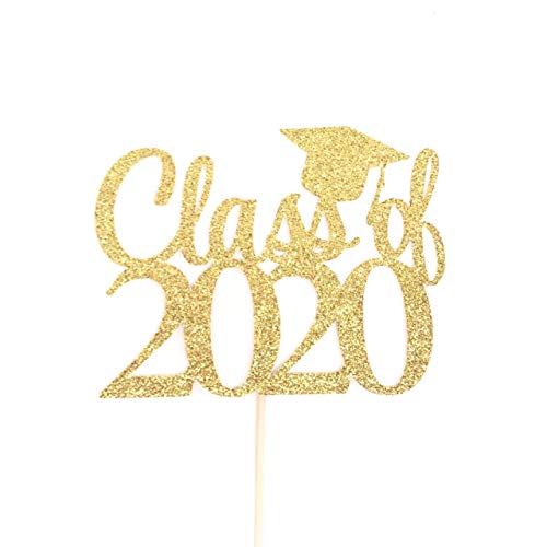 Atelier Elegance 2020 Graduation Cake Topper - Congrats Grad Decor for Graduation Cakes, Parties & Celebrations