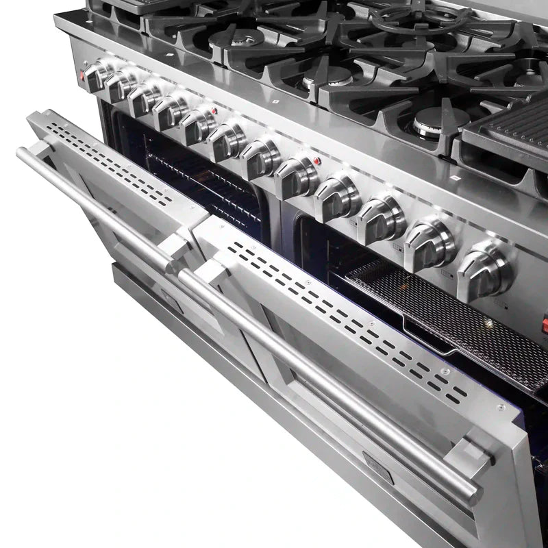 Forno Massimo 60 Inch Stainless Steel Freestanding Gas Range - FFSGS6239 | Professional Kitchen Appliance for Home Chefs & Cooking Enthusiasts