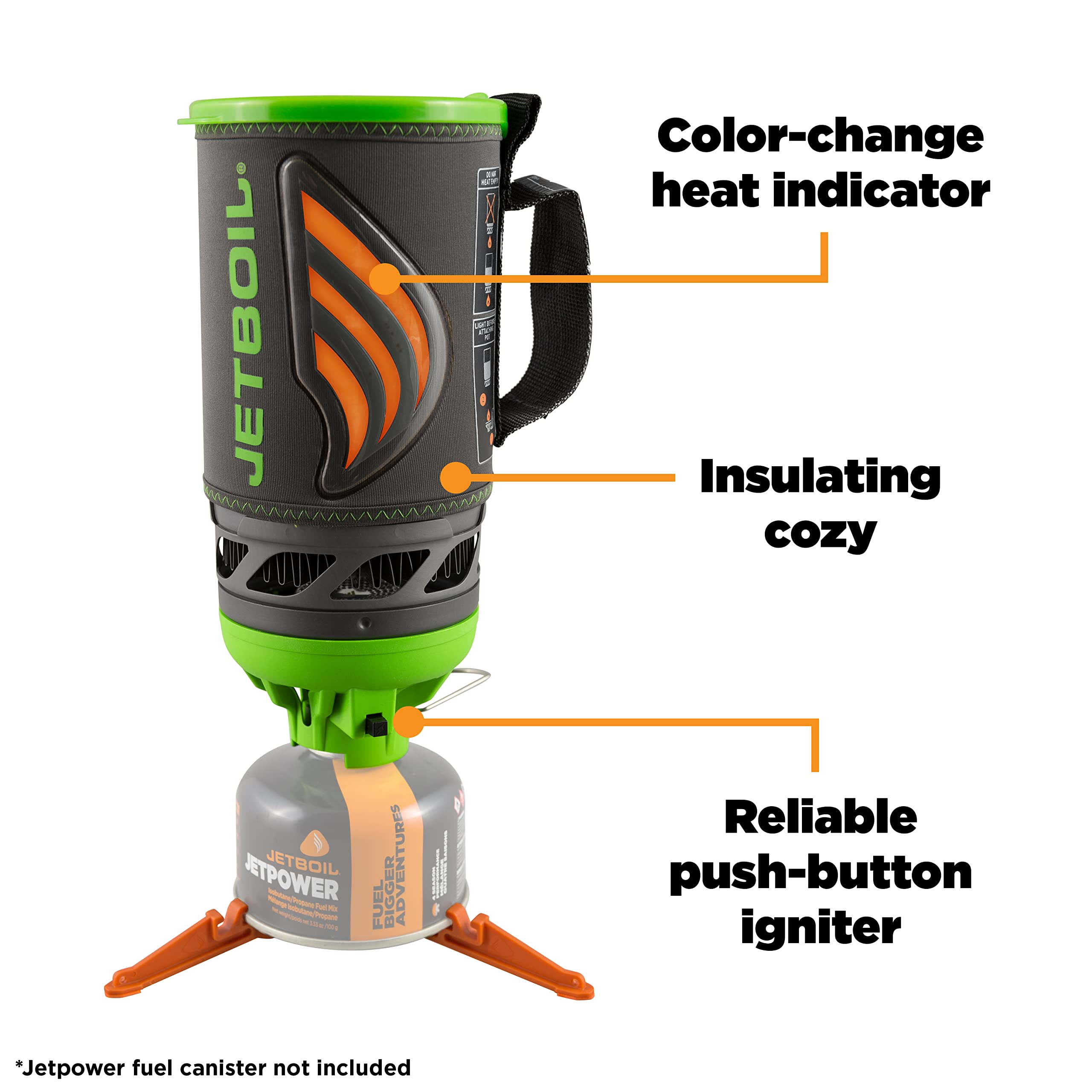 Jetboil Flash Java Kit - Ultralight Camping Stove with Silicone French Press for Backpacking, Hiking & Outdoor Adventures | Perfect for Coffee Lovers & Wilderness Cooking
