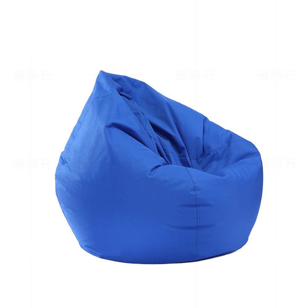 HYZXK Large Blue Canvas Stuffed Animal Storage Bean Bag Chair - 100x120cm Organizer for Kids Plush Toys, Clothes & Quilts - Perfect for Playrooms, Bedrooms & Nursery Organization