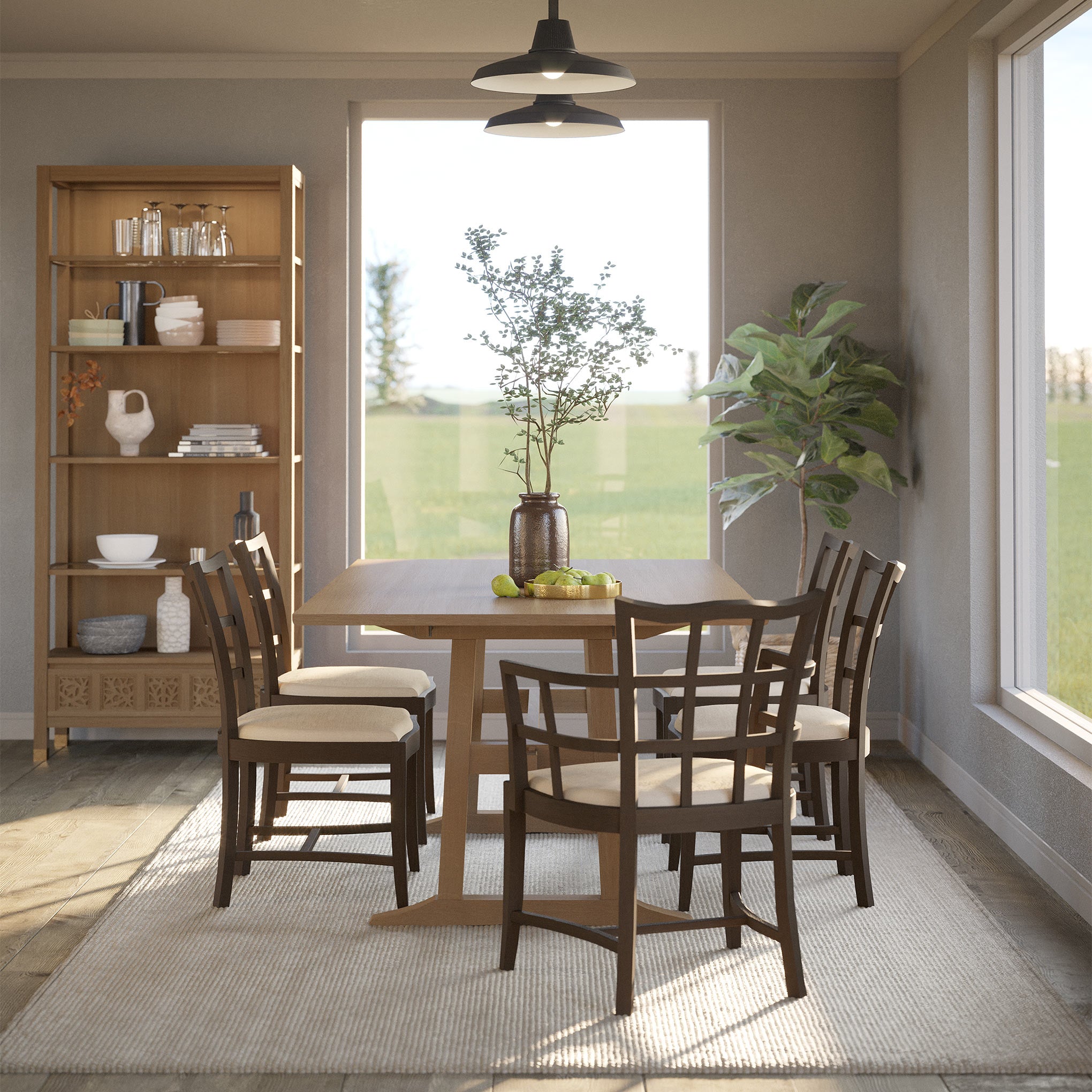 Surrey Hills Side Chair - Modern Wooden Dining Chair for Kitchen, Living Room & Office - Comfortable & Stylish Home Decor