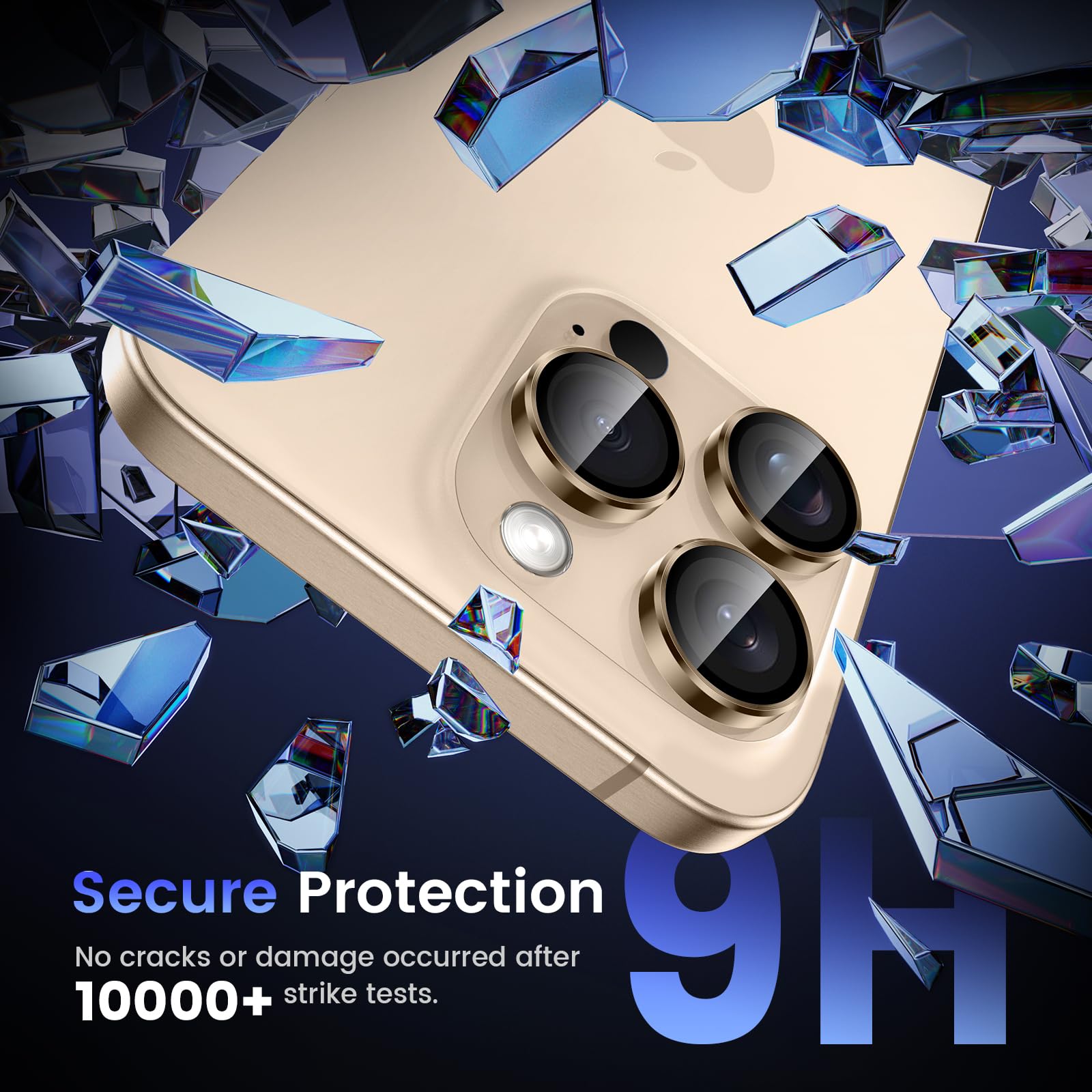 Tensea 9H Tempered Glass Camera Lens Protector for iPhone 16 Pro & 16 Pro Max (6.9