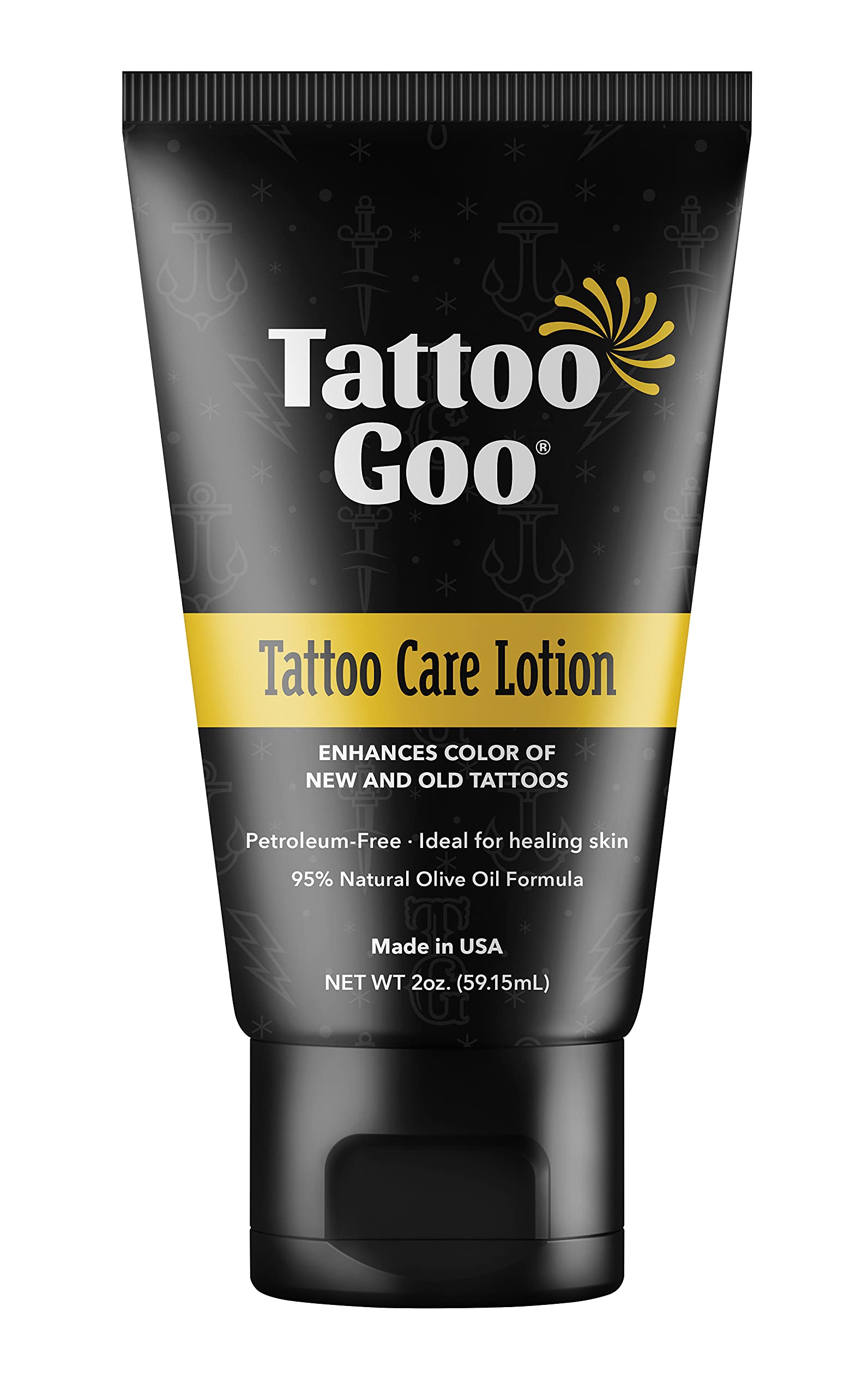 Tattoo Goo Tattoo Aftercare & Skincare Lotion - 60ml | Healing Balm for New Tattoos, Dry Skin & Tattoo Maintenance | Perfect for Tattoo Artists & Enthusiasts