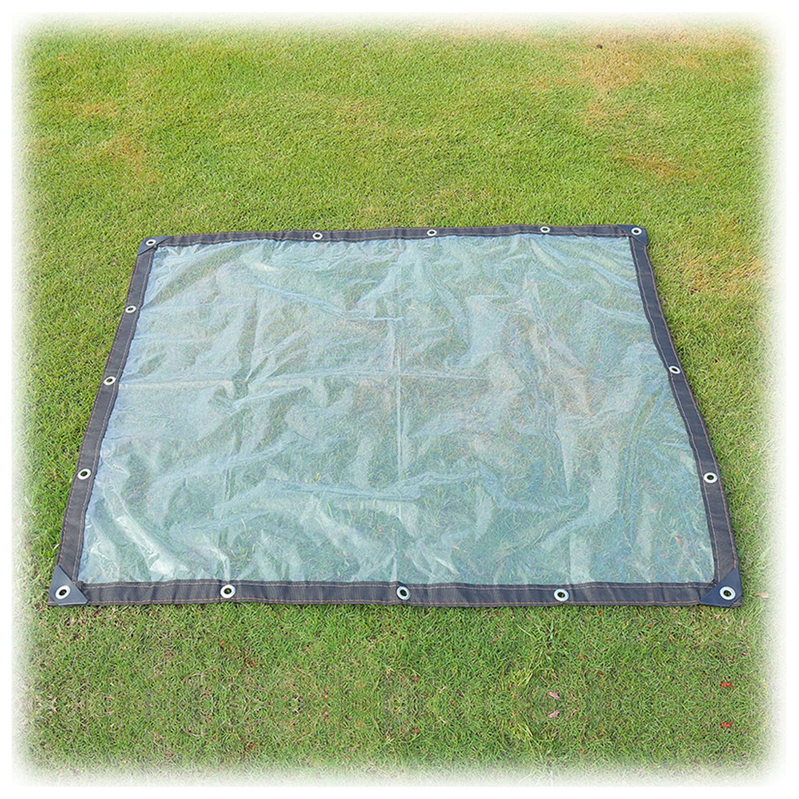 CLoook Heavy Duty Clear Waterproof Trap Sheet Cover - Durable Clear Tarpaulin for Camping, Fishing, Gardening & Outdoor Use | Garden Plant Canopy Cover with Reinforced Eyelets | Perfect for Picnics, Boat Covers & Equipment Protection