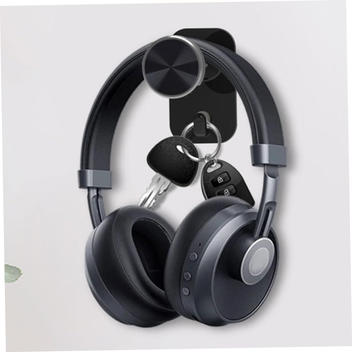 Universal Headphone Hanger Stand - Wall Mounted Headset Holder with Sturdy Design & Easy Assembly (Black) - Perfect for Home Office, Gaming Setup & Studio Organization