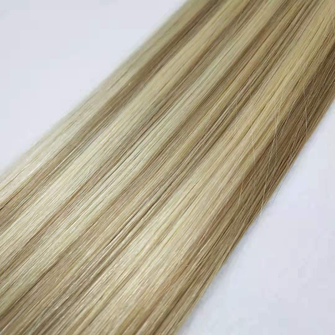 20 Inch Tape in Hair Extensions 100g 40pcs - Real Human Remy Hair, Silky Straight, Glue-in Extensions, Color #18/613 Dark Blonde with Platinum Highlights - Perfect for Daily Wear, Parties, Weddings & Special Occasions