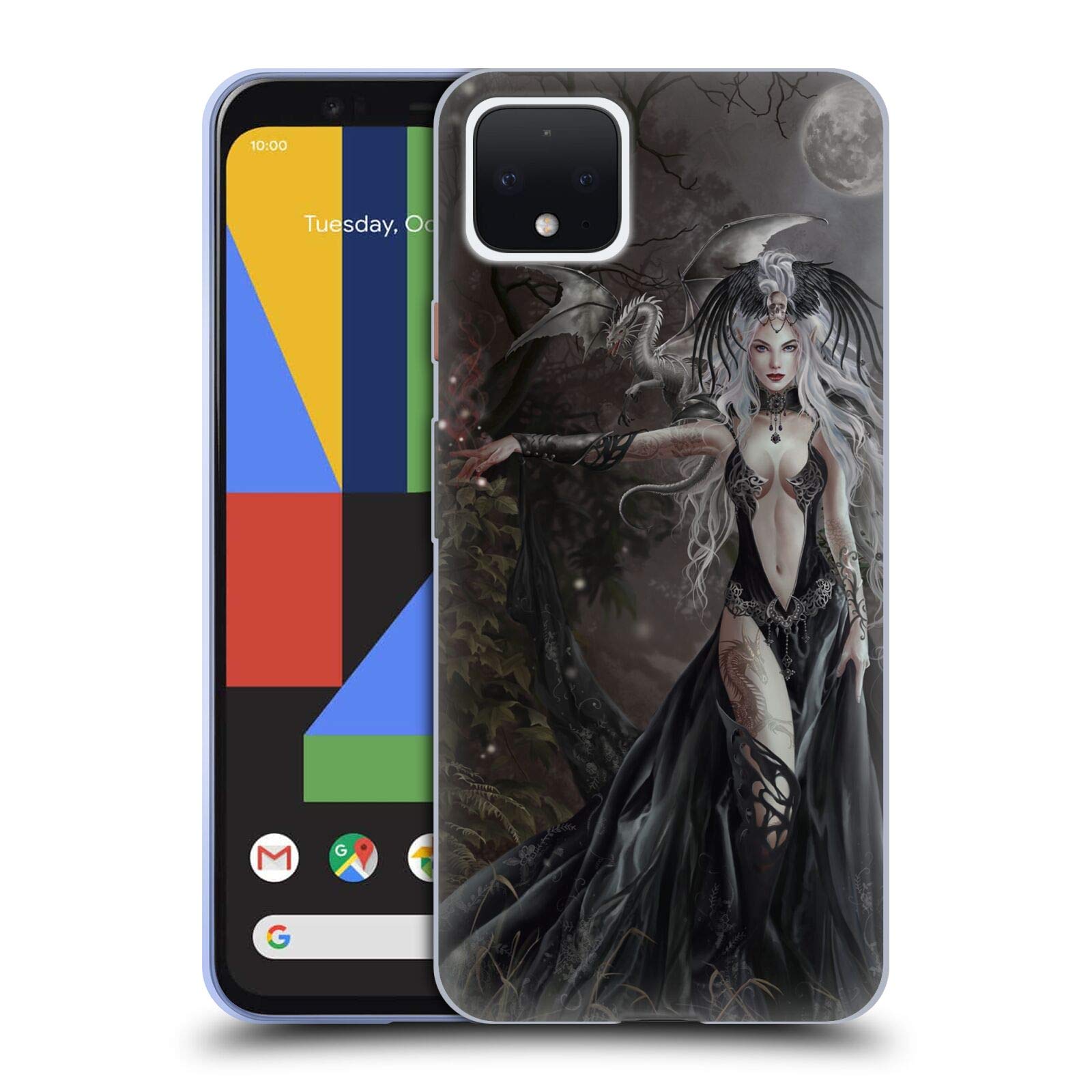 Nene Thomas Skull Queen Phone Case for Google Pixel 4 - Gothic Dragon Design for Fans