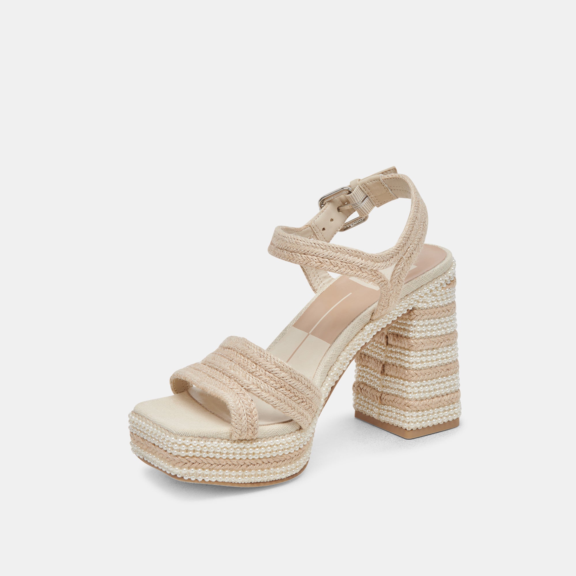 ANIRA Pearl Heels - Elegant Ivory Pearl Embellished Women's High Heels for Weddings, Parties & Special Occasions