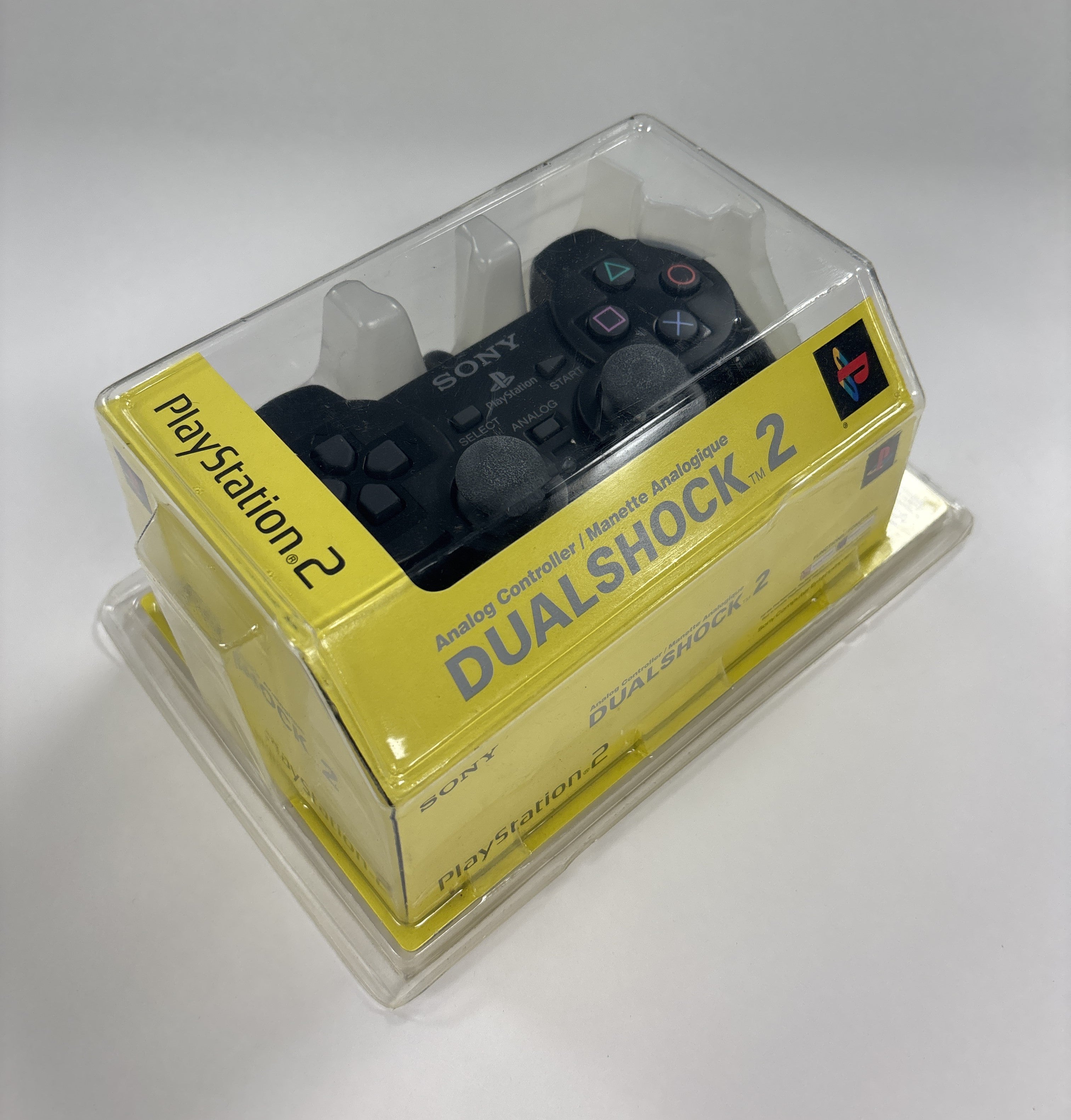 Original PlayStation 2 PS2 DualShock 2 Controller - Black (Brand New Factory Sealed) | Compatible with PS2 Games & Perfect for Retro Gaming Enthusiasts