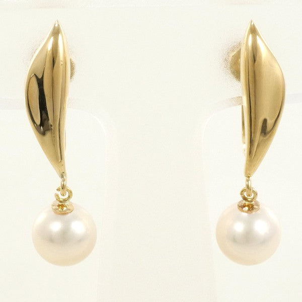18K Yellow Gold Pearl Earrings for Women – Elegant & Timeless Pearl Stud Earrings – Perfect for Weddings, Parties & Special Occasions