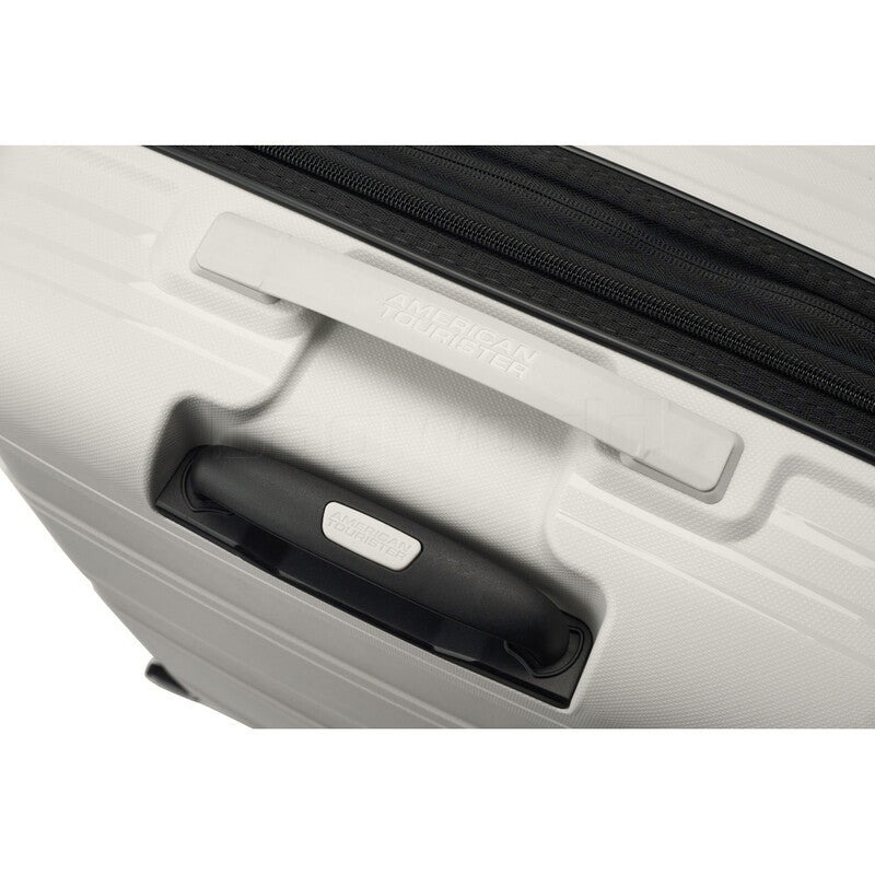 American Tourister Light MAX 3-Piece Luggage Set (Large, Medium, Small) in Off White - Perfect for Family Travel, Business Trips & Vacation Packing