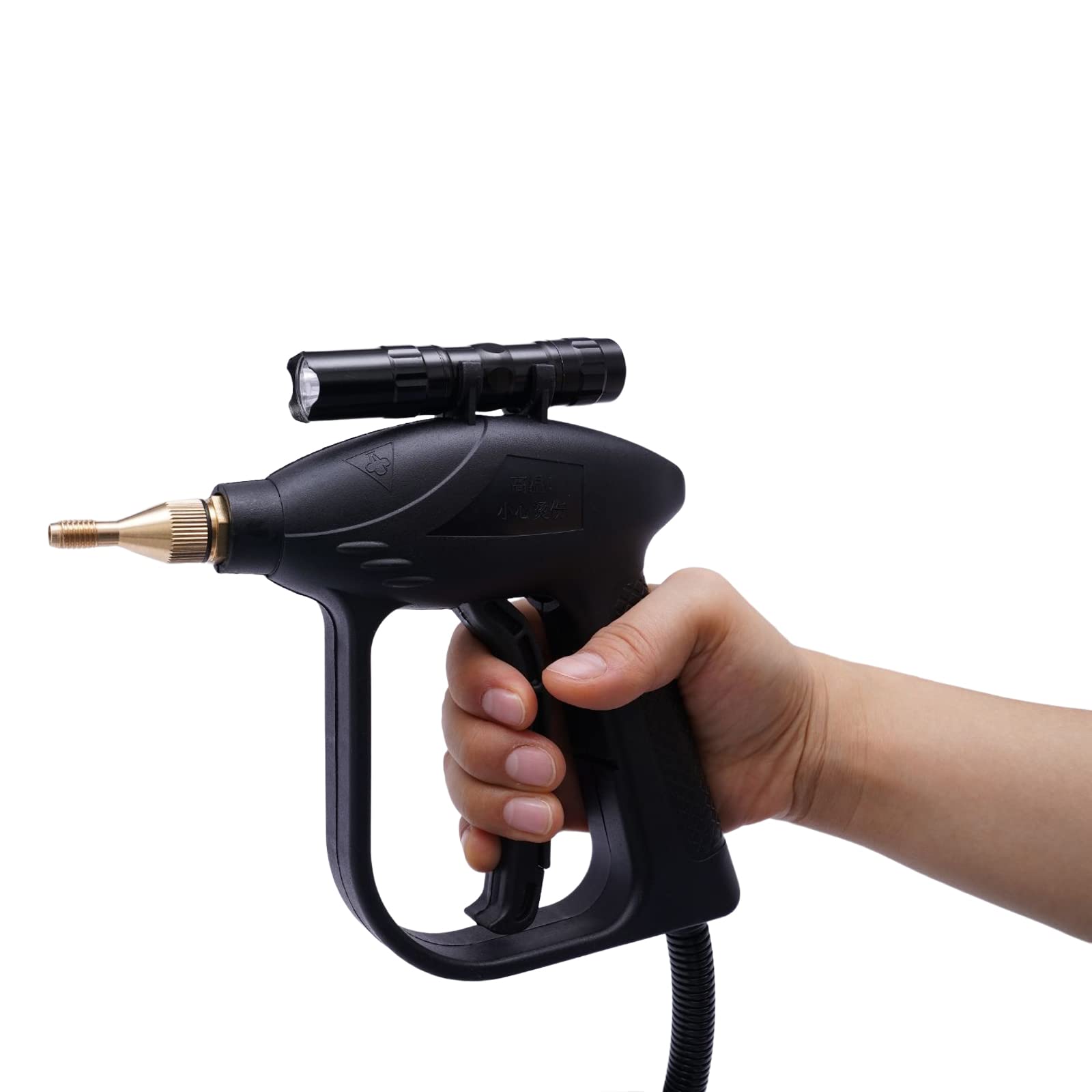 1600W High Pressure Steam Cleaner for Home & Auto - 110V Portable Multi-Purpose Handheld Steam Cleaning Machine for Floors, Counters, Windows, Tiles, Grout - Perfect for Deep Cleaning, Sanitizing & Stain Removal (Black)