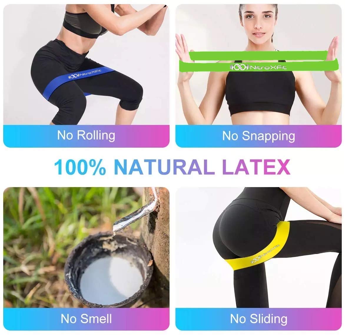 Premium Latex Resistance Loop Bands for Workouts - 12in Exercise Bands for BeachBody, Physical Therapy, Yoga & Home Gym - Stretchy, Skin-Friendly, Up to 40lbs - Perfect for Indoor & Outdoor Fitness, Strength Training & Muscle Recovery