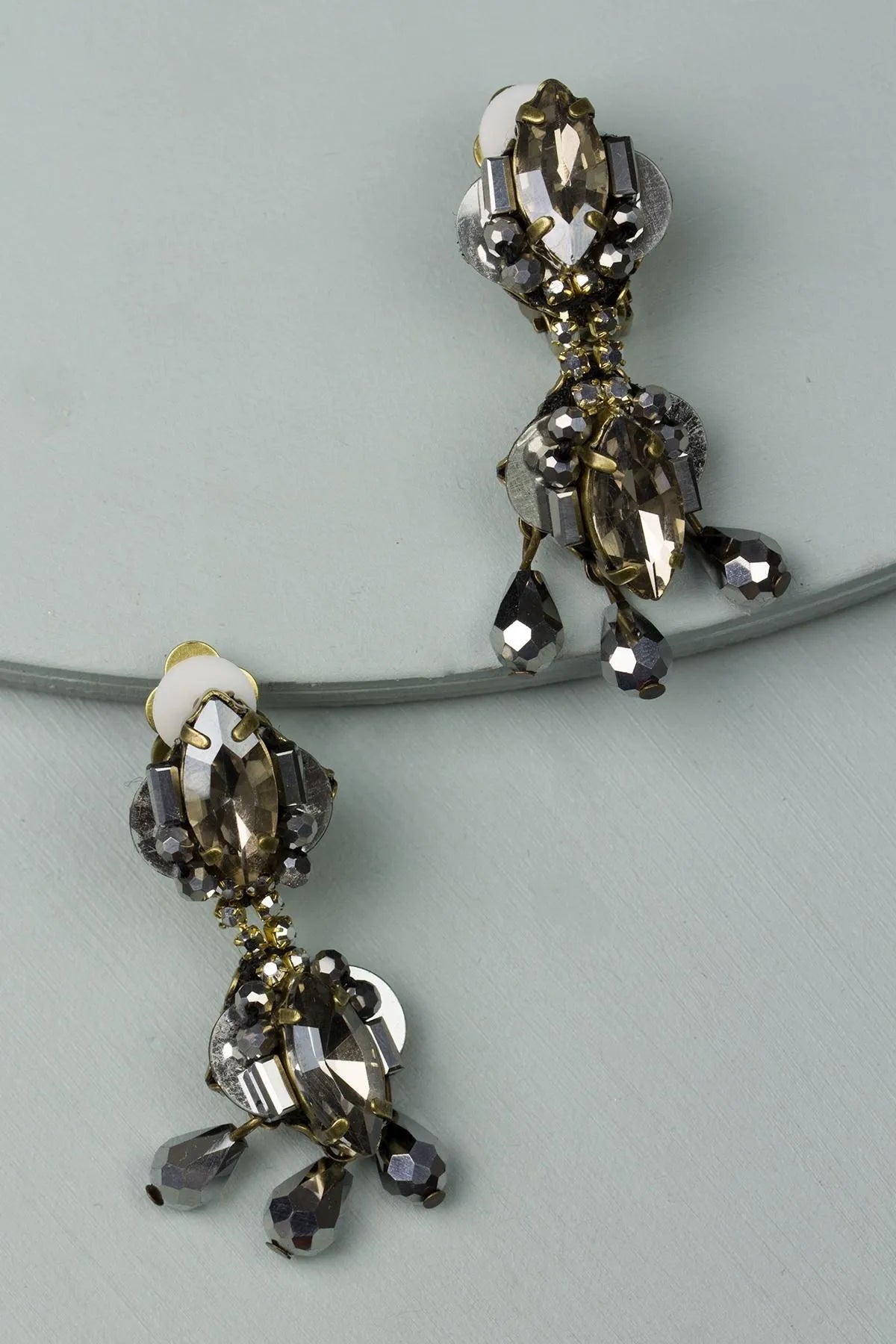 Birdy Clip-On Statement Earrings - Fashionable Non-Pierced Earrings for Women - Perfect for Parties, Weddings & Special Occasions