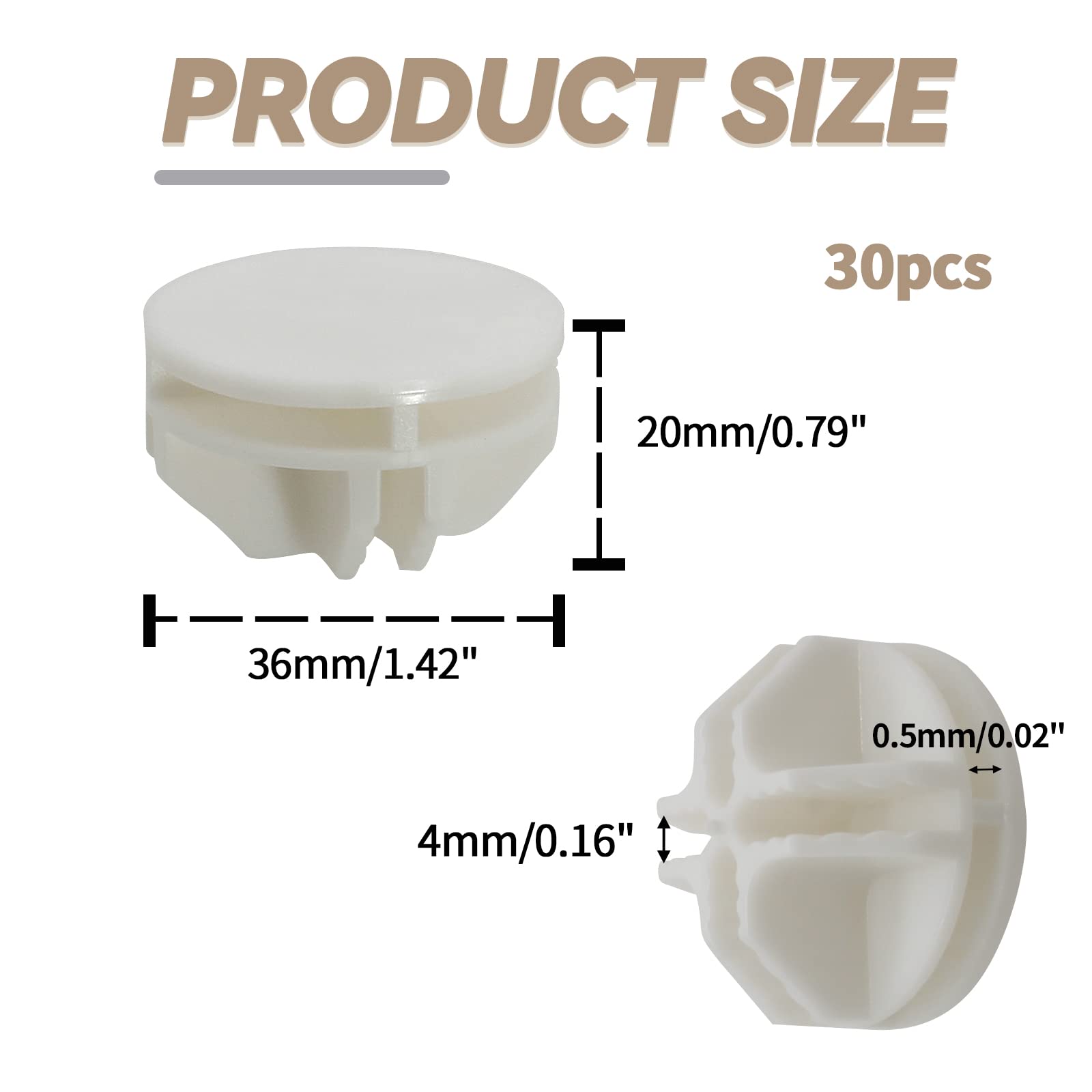 50Pcs White Wire Cube Plastic Connectors - Modular Grid Organizer for Closet Storage, Wire Shelving & DIY Home Organization - Perfect for Bedroom, Garage & Office Storage Solutions