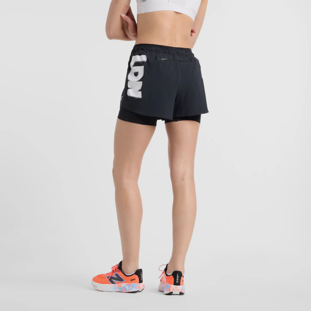 New Balance Women's London Special Edition 3 RC 2-in-1 Running Shorts - Lightweight Athletic Shorts for Women with Built-in Liner - Perfect for Running, Gym Workouts & Outdoor Activities