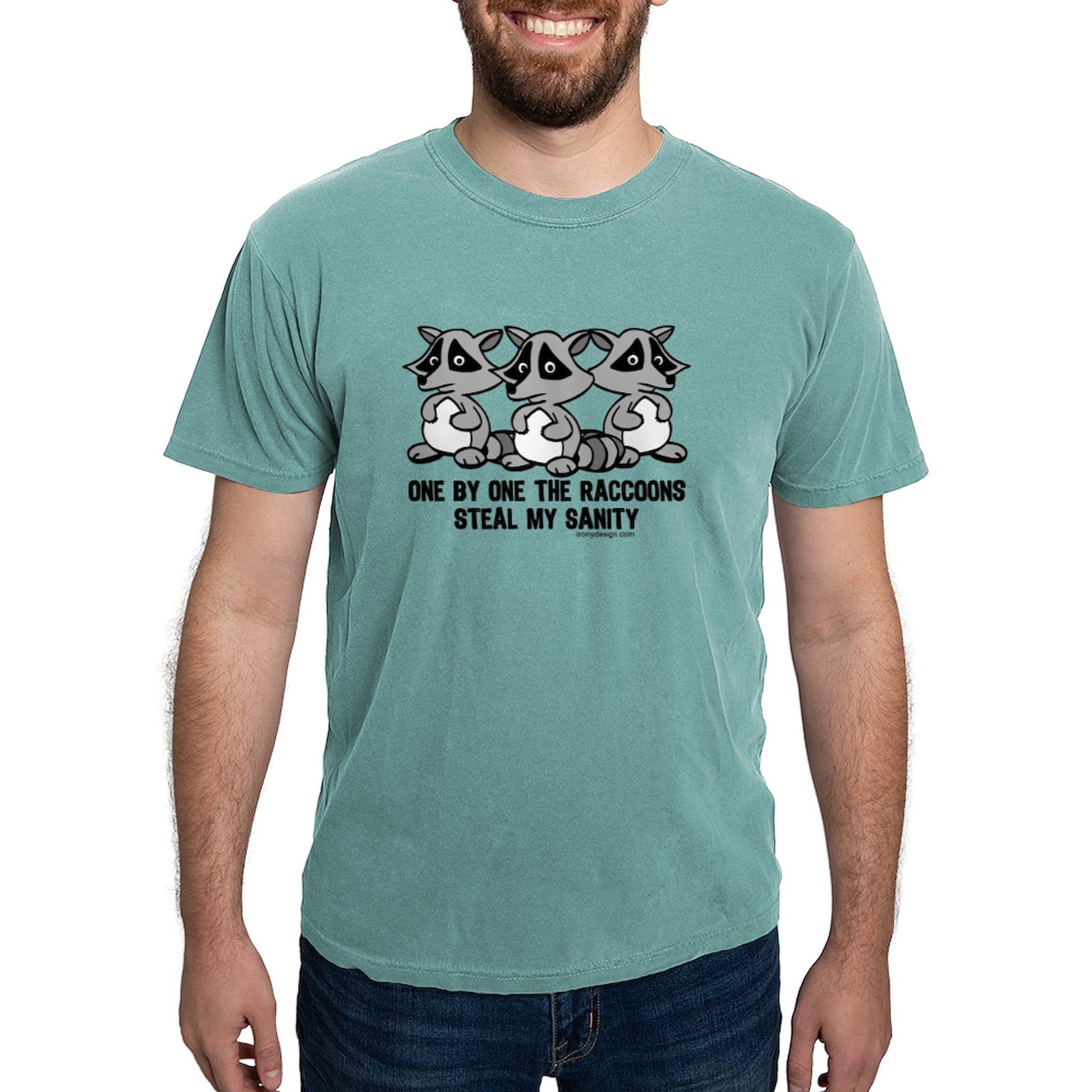 One by One The Raccoons Graphic T-Shirt for Men - Soft Comfort Colors Cotton Tee - Casual Wear, Gifts for Animal Lovers, Funny Raccoon Shirt