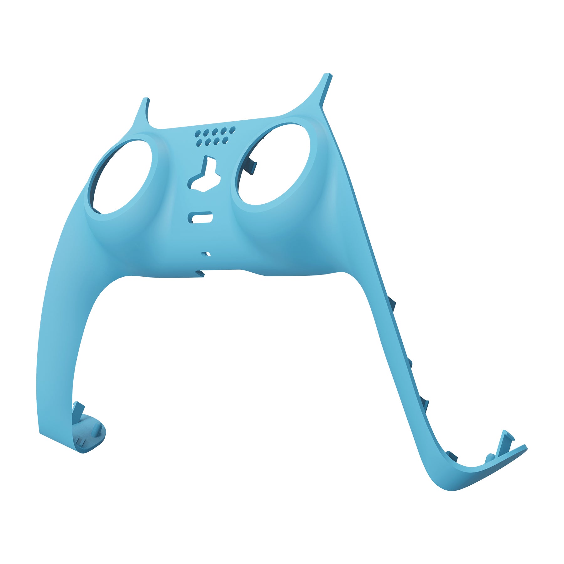 eXtremeRate Heaven Blue PS5 Controller Shell - DIY Replacement Cover with Accent Rings, Custom Plates for Playstation 5 Controller (Model GPFP3010) - Perfect for Gaming, Customization & Controller Protection