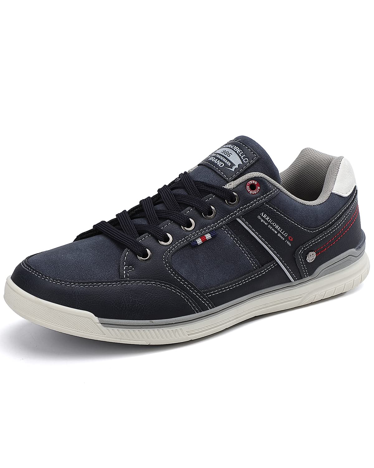 ASTERO Men's Fashion Sneakers - PU Leather Casual Walking Shoes for Comfort & Style - Perfect for Daily Wear, Work & Outdoor Activities