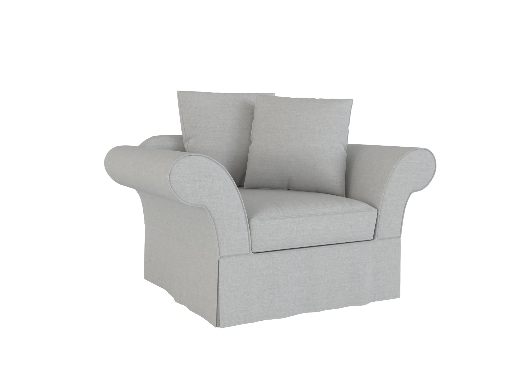 PB Charleston Chair and A Half Slipcover - Washable Furniture Cover for Living Room, Bedroom - Perfect for Pets, Kids & Home Decor Protection
