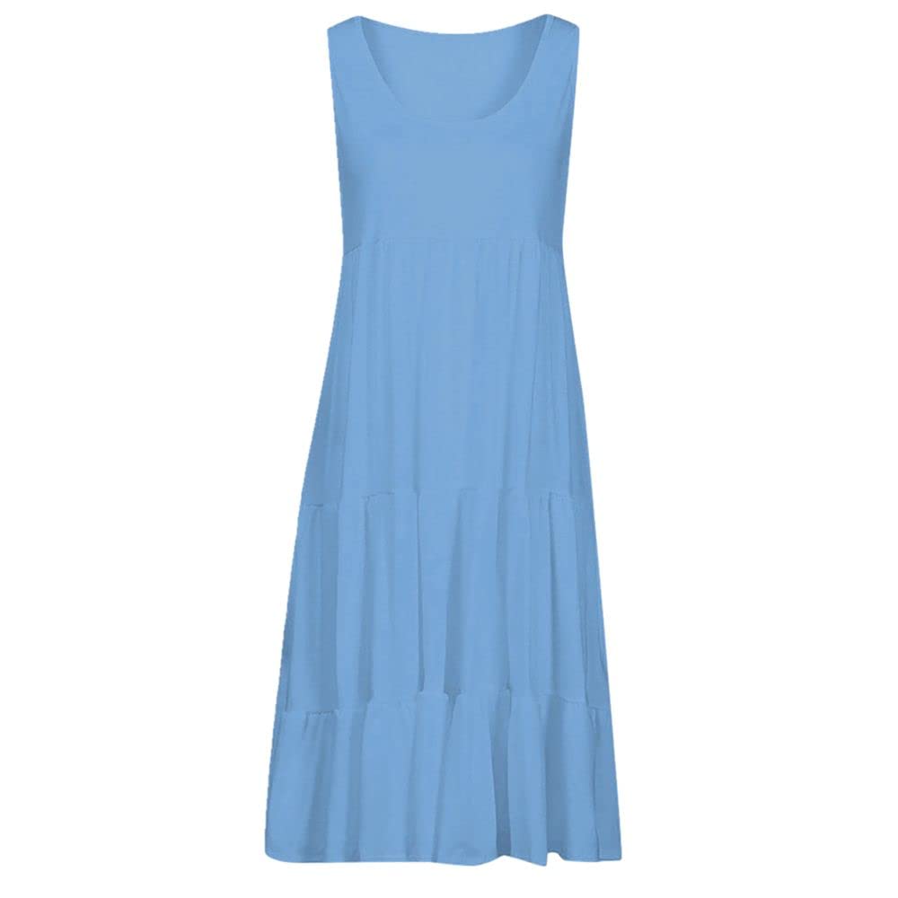 Women's Summer Sleeveless Casual Dress - Holiday Party Beach Wear for Vacation, Outdoor Events & Date Nights