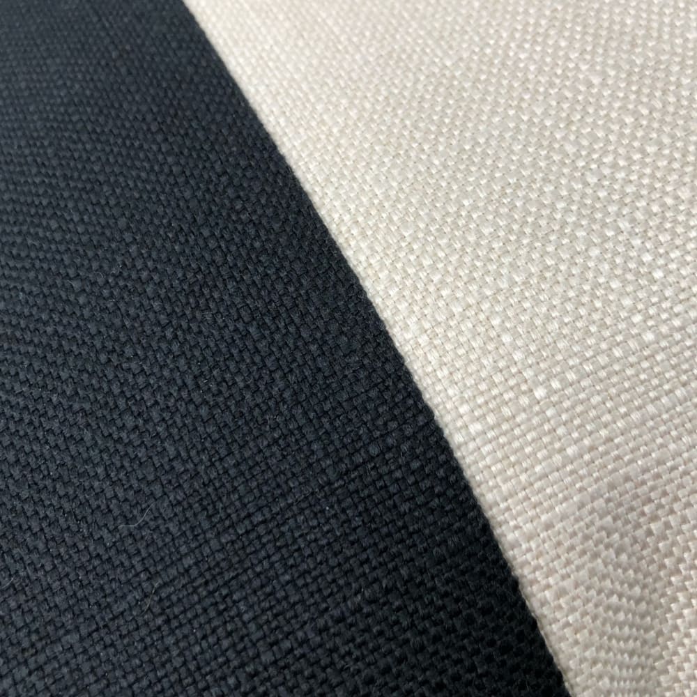 Hudson II Black and Creamy White Wide Panel Stripe Pillow Cover - Decorative Throw Pillow Case for Sofa, Bed, Couch & Home Decor