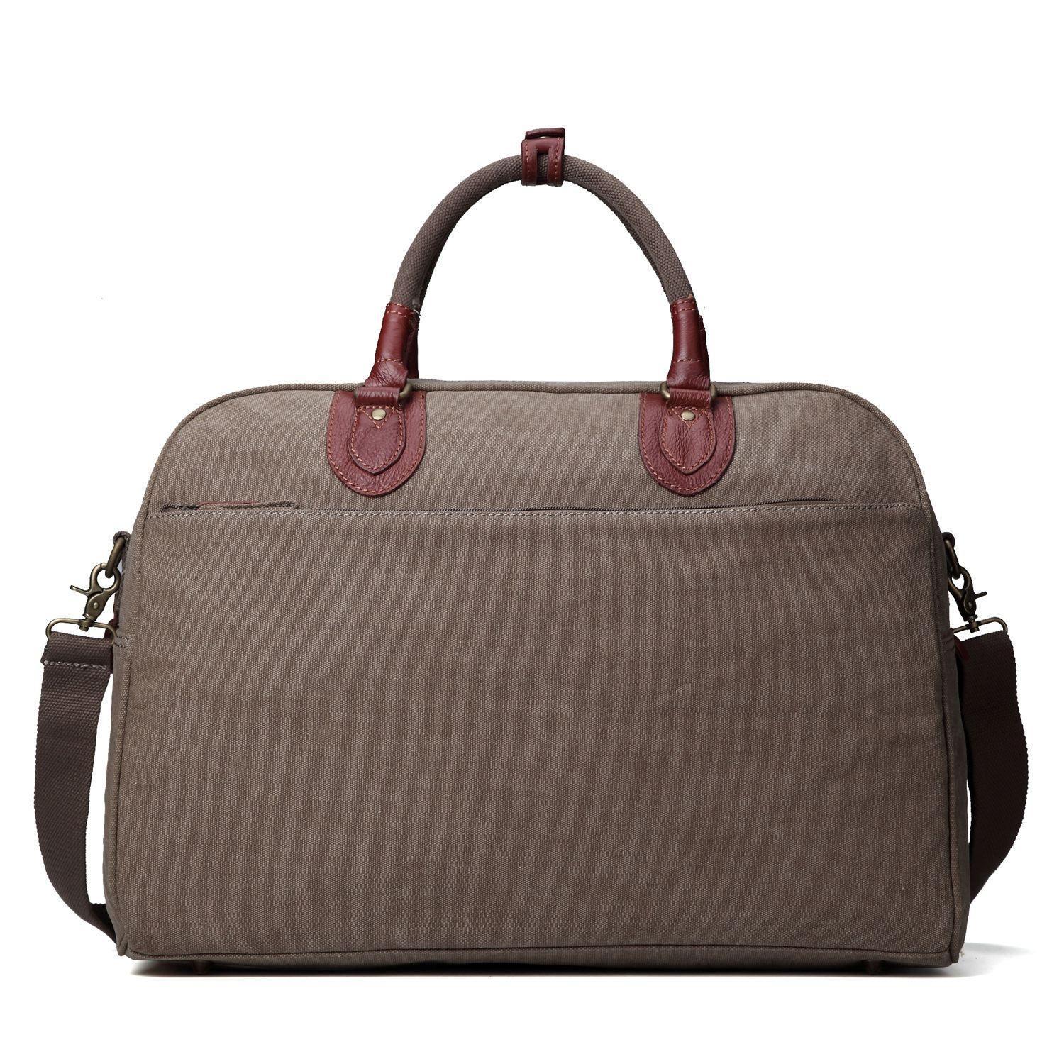 TRP0263 Troop London Classic Canvas Holdall - Large Durable Travel Duffel Bag for Gym, Weekend Trips & Outdoor Adventures