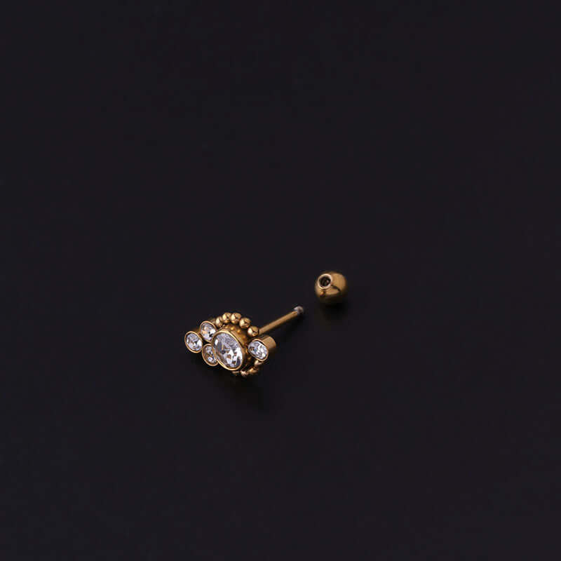 20G Push Pin Earrings - Flat Back Labret Studs for Cartilage, Helix, Tragus | Hypoallergenic Stainless Steel Body Jewelry | Perfect for Daily Wear, Parties & Gifting