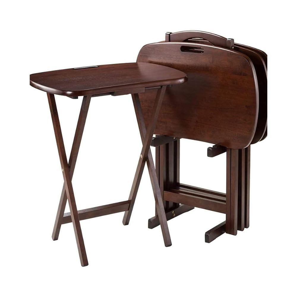 Premium Solid Wood Folding TV Tray Table - 22.83
