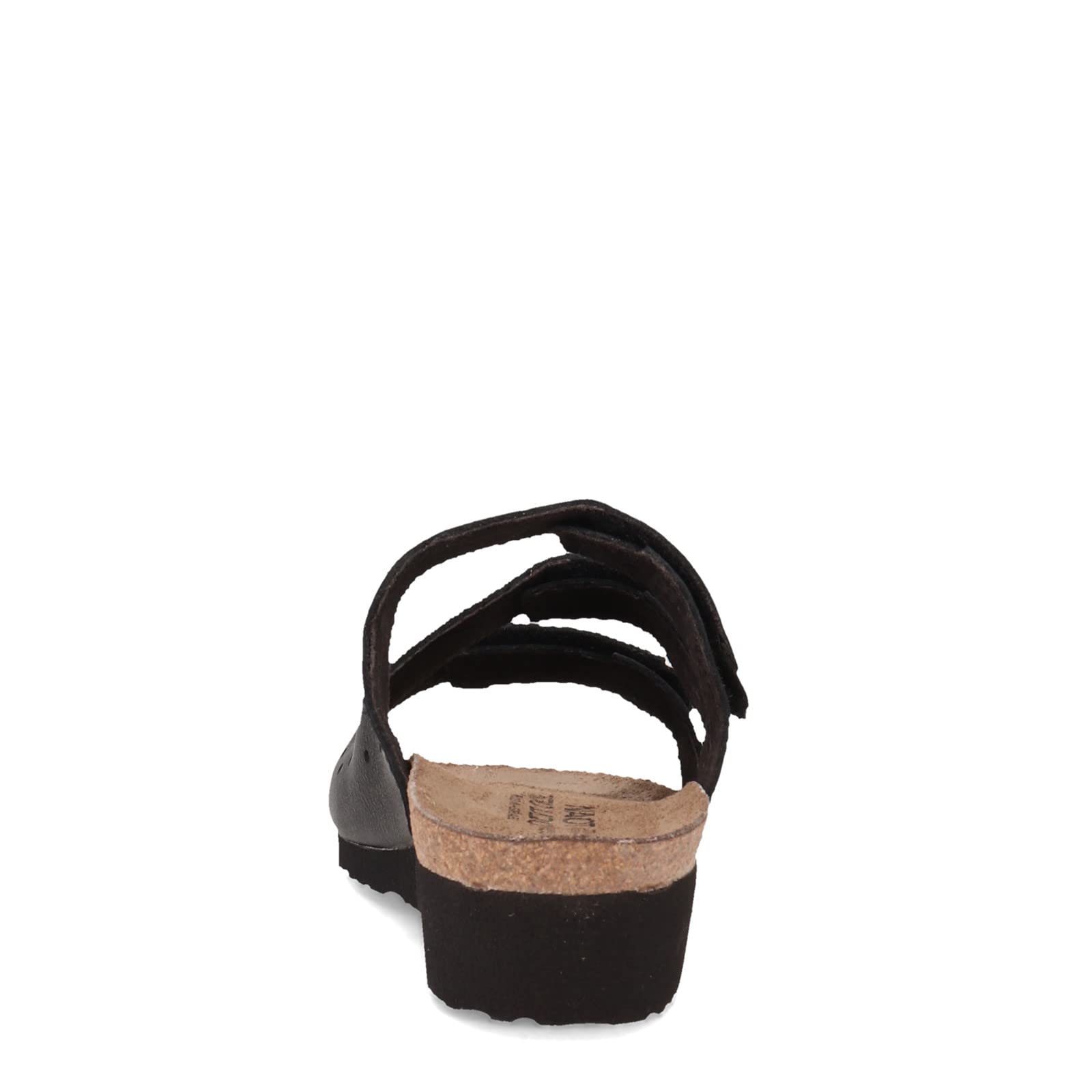 NAOT Women's Madelyn Slide Sandal - Soft Black Leather with Glass Silver & Metallic Onyx Accents - Size 8 US | Comfortable Summer Sandals for Beach, Vacation & Casual Wear