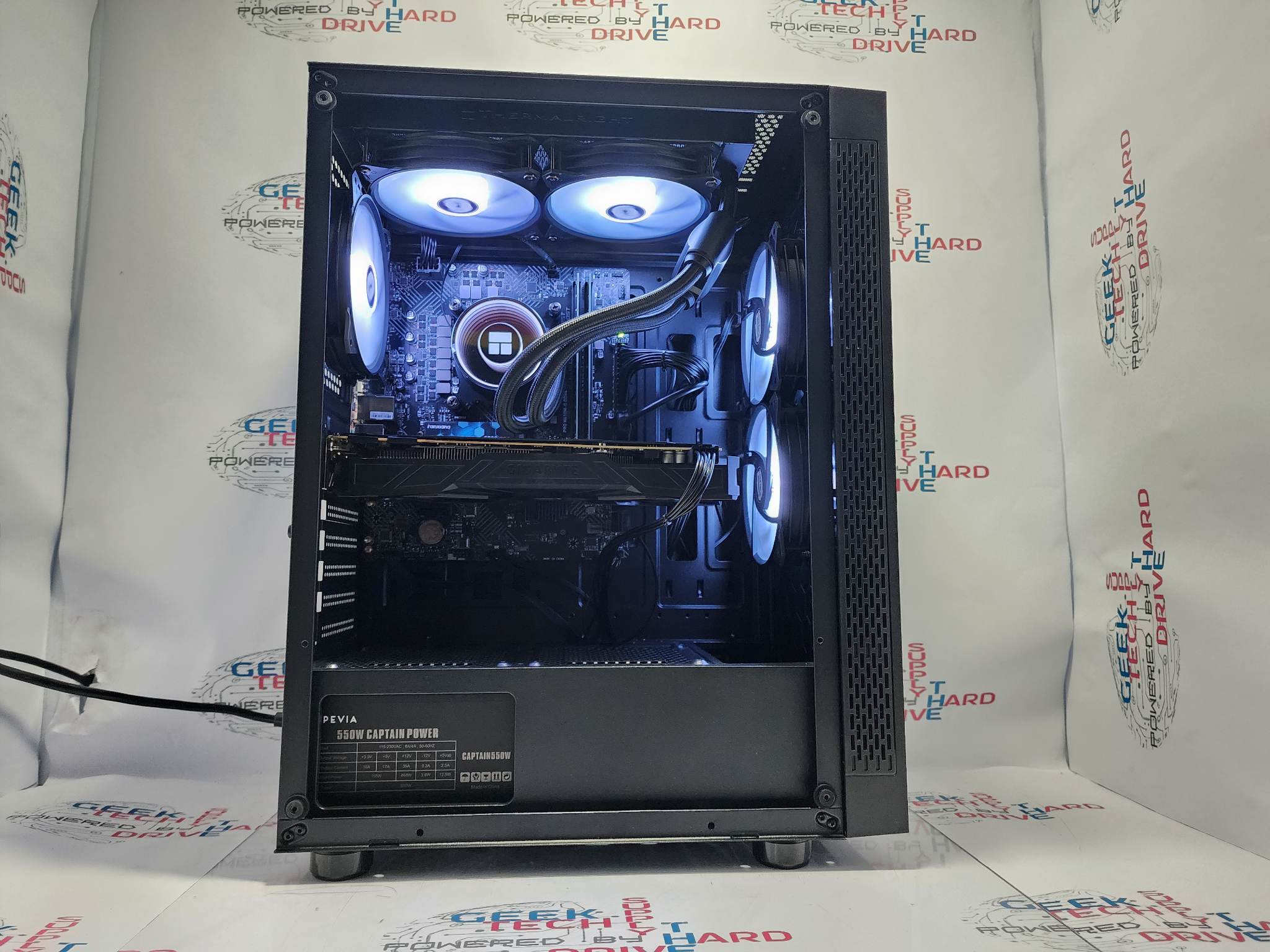Optillusion H7 Gaming PC - Intel i7 Processor, NVIDIA RTX 4070, 1TB SSD, RGB Lighting, Liquid Cooling, WiFi - High Performance Desktop Computer for Gaming, Streaming & Content Creation