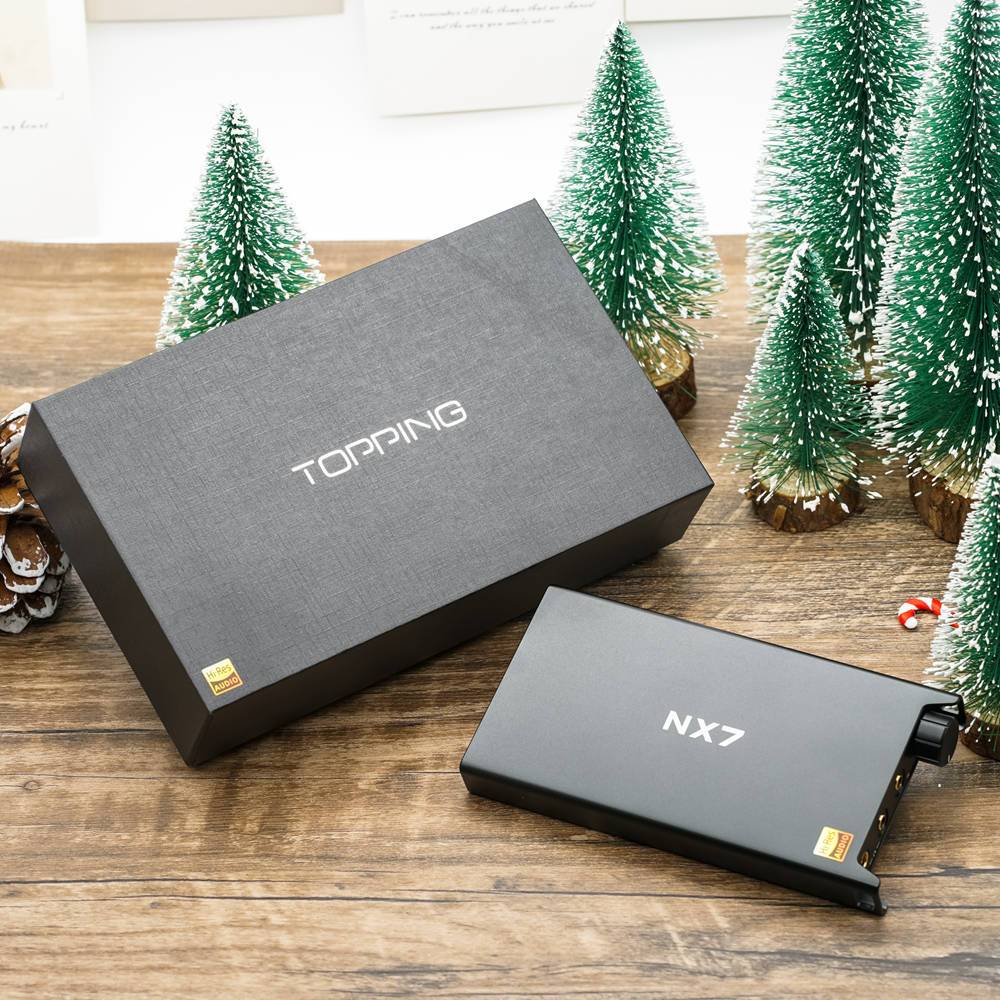 TOPPING NX7 Portable Headphone Amplifier - High Power Hi-Fi Audio DAC for iPhone, Android & PC - Perfect for Travel, Gaming & Studio Monitoring