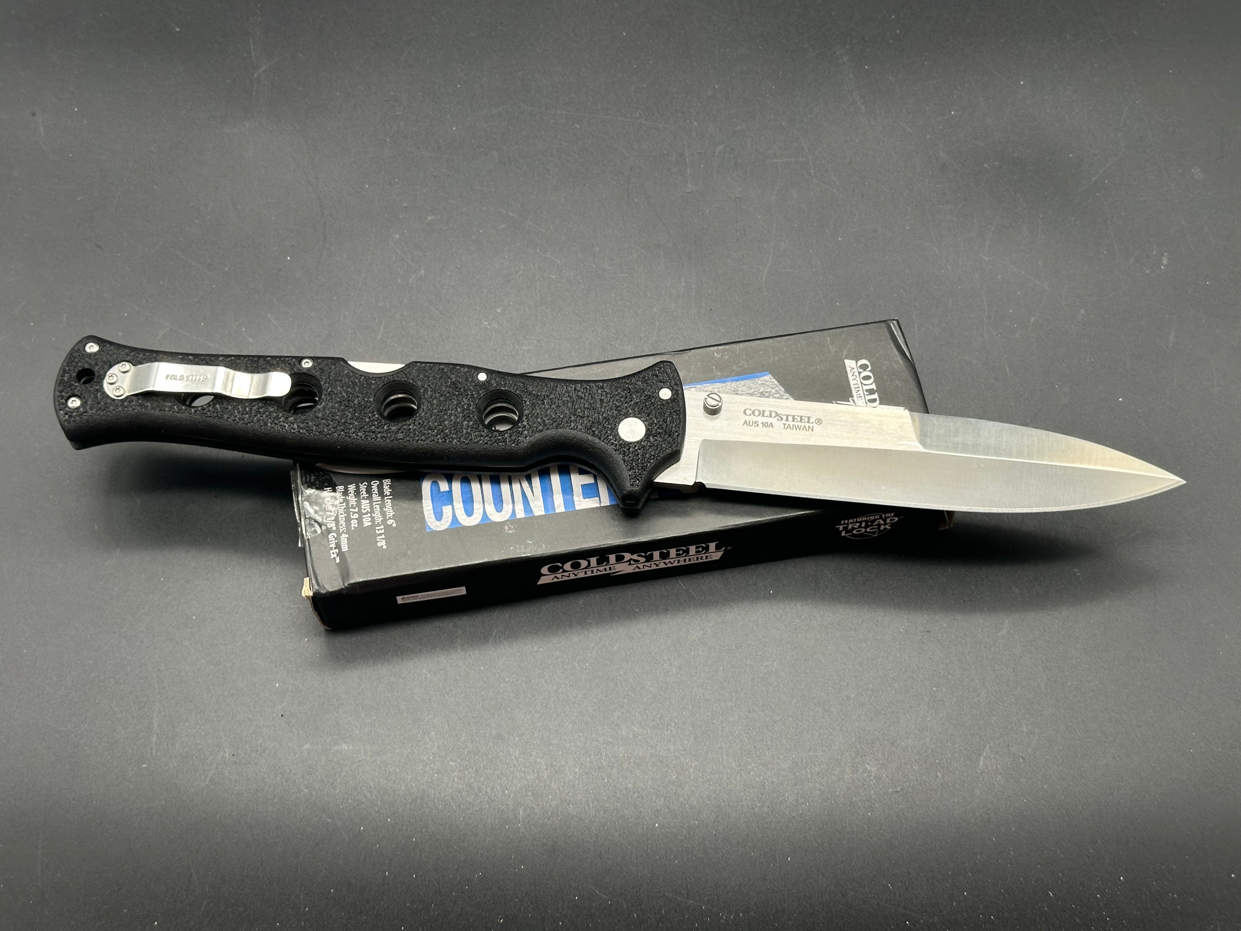 Cold Steel Counter Point XL Pocket Knife - Tactical Folding Knife with 4