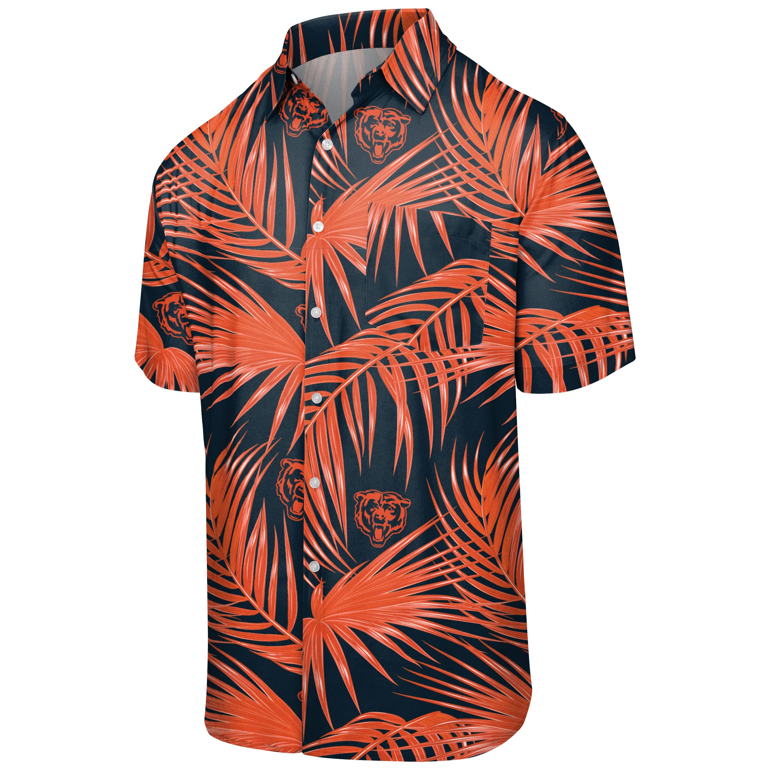 FOCO Men's Floral Print Shirt - Stylish Casual Button Down for Summer, Beach, and Vacation Wear
