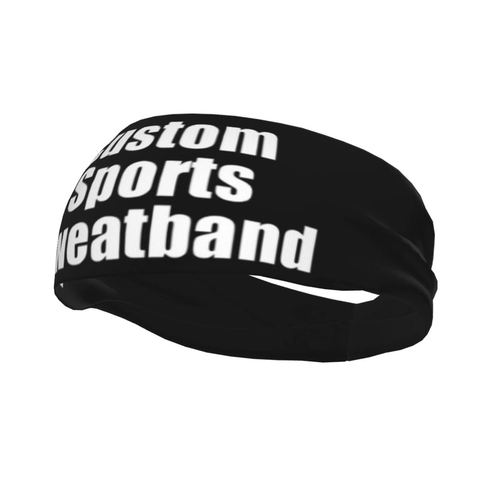 Custom Personalized Sport Headbands for Men & Women - Moisture Wicking Sweatband with Photo Printing - Stretchy Hairbands for Gym, Running, Yoga, Cycling, Basketball & Football - Perfect for Workouts, Sports & Outdoor Activities
