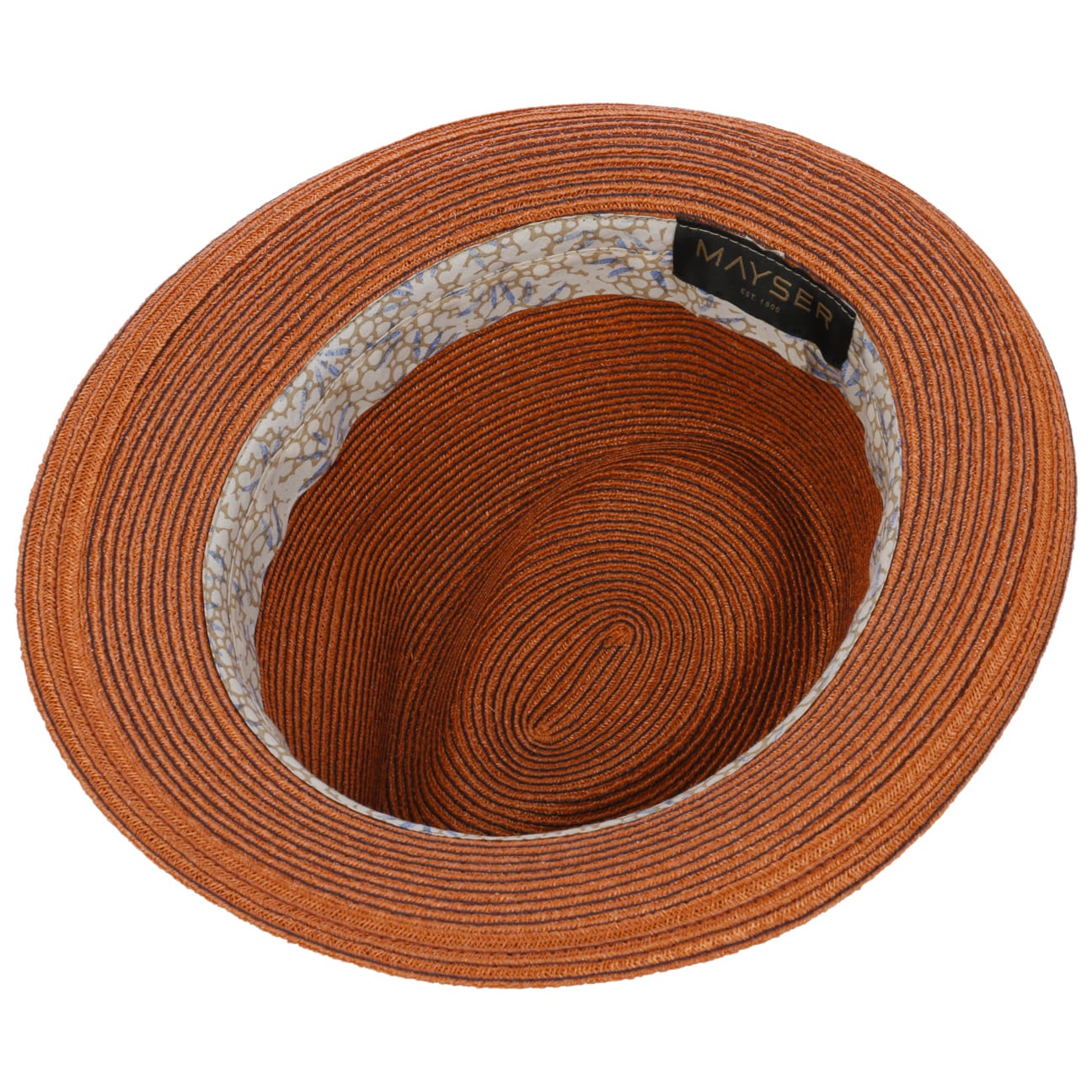 Mayser Maleo Trilby Hemp Hat for Men - Stylish Summer Sun Hat with Brim for Outdoor Activities, Beach, Travel & Casual Wear