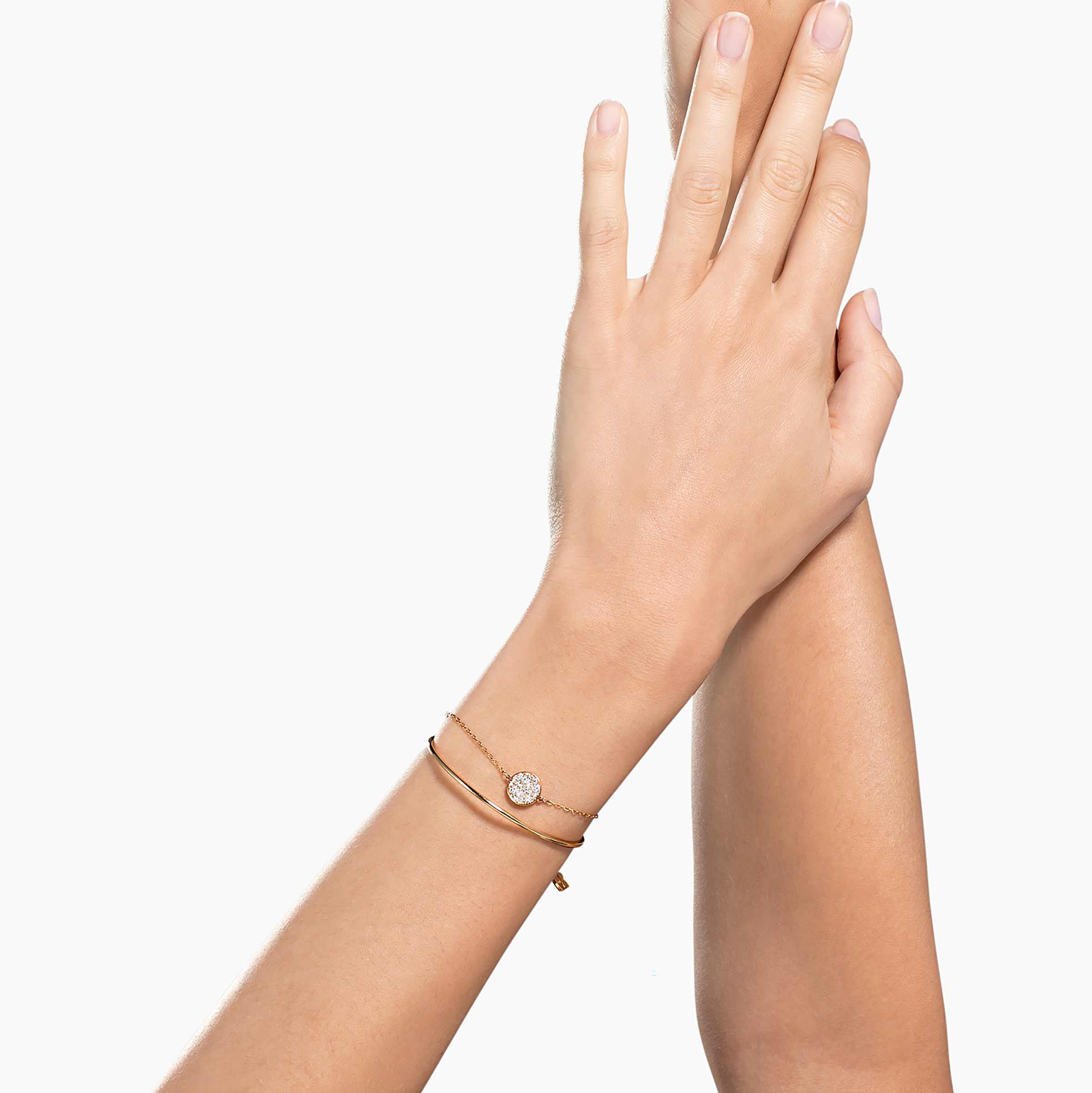 Swarovski Sublima Rose Gold Crystal Bracelet for Women - Elegant Party Wear