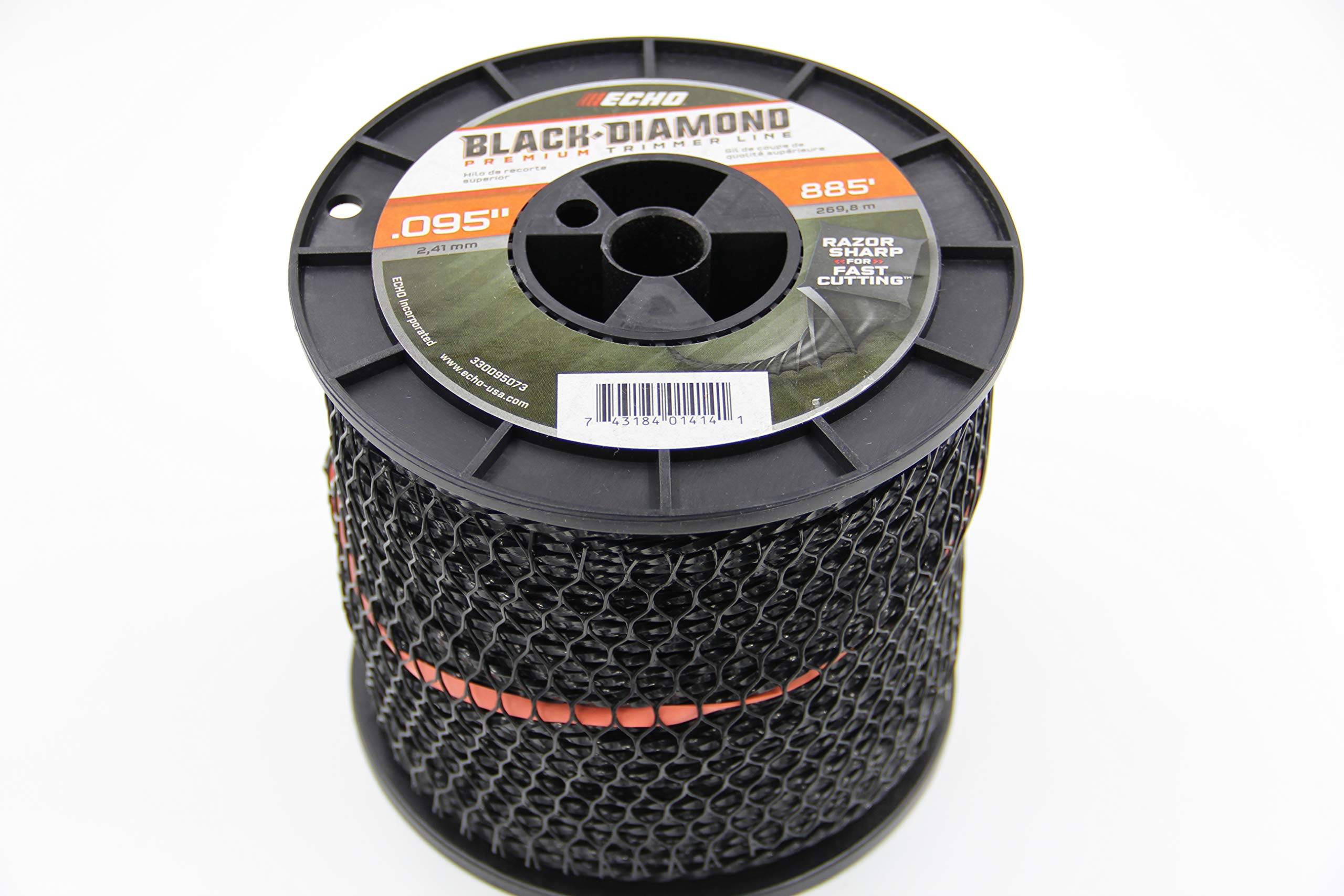 Echo 330095073 Black Diamond Trimmer Line 3lbs .095 Inch - Professional Weed Eater String for Lawn Mower & Garden Trimming