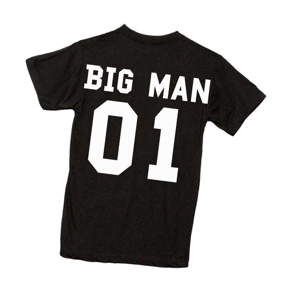Big Man & Little Man Bestie/Brother Matching T-Shirts - Father & Son, Brothers, or Friends Matching Outfits - Perfect for Family Photos, Birthdays, and Special Occasions