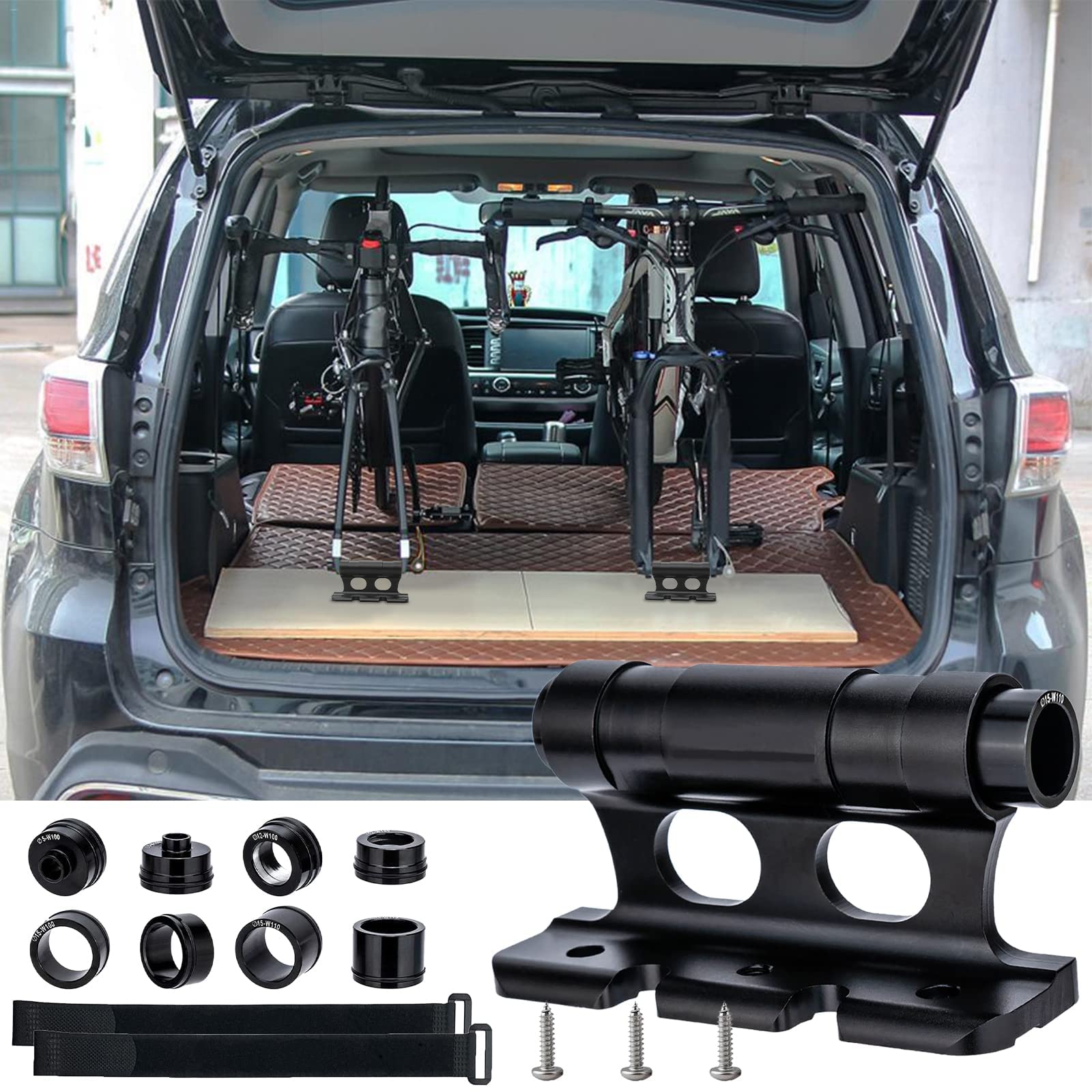 Premium Aluminum Alloy Bike Fork Mount - Quick Release Bicycle Front Fork Stand for Trucks, Trailers & Bike Racks | Durable & Versatile Cycling Accessory for Secure Transport & Storage