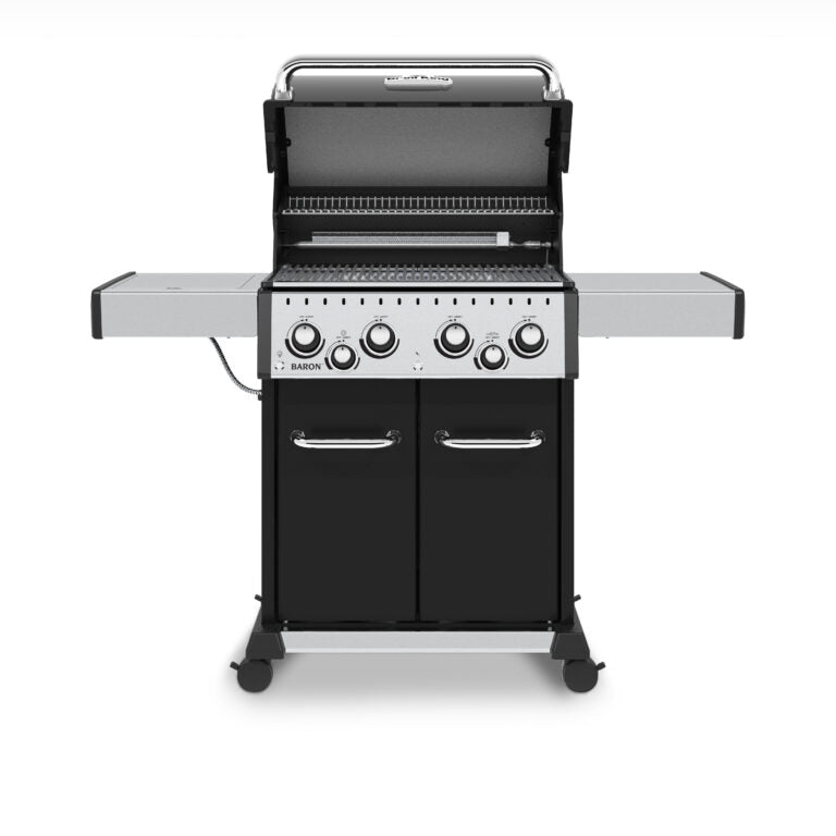 Broil King Baron 490 Pro Natural Gas BBQ Grill - 4 Burner Outdoor Gas Grill for Backyard, Patio & Tailgating | Heavy-Duty Stainless Steel Construction | Perfect for Grilling, Smoking & Entertaining