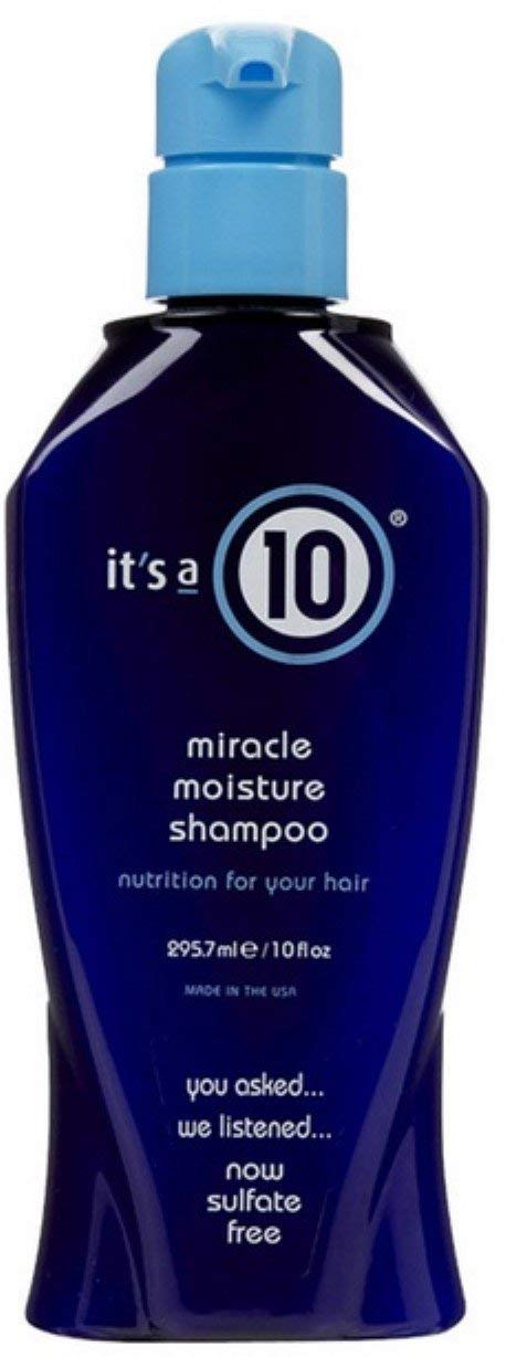Its A 10 Miracle Leave-In Shampoo - 10oz Travel Size for Damaged Hair - Sulfate Free & Keratin Treatment - Perfect for Salon Results at Home, Travel & Gym Bag Essentials