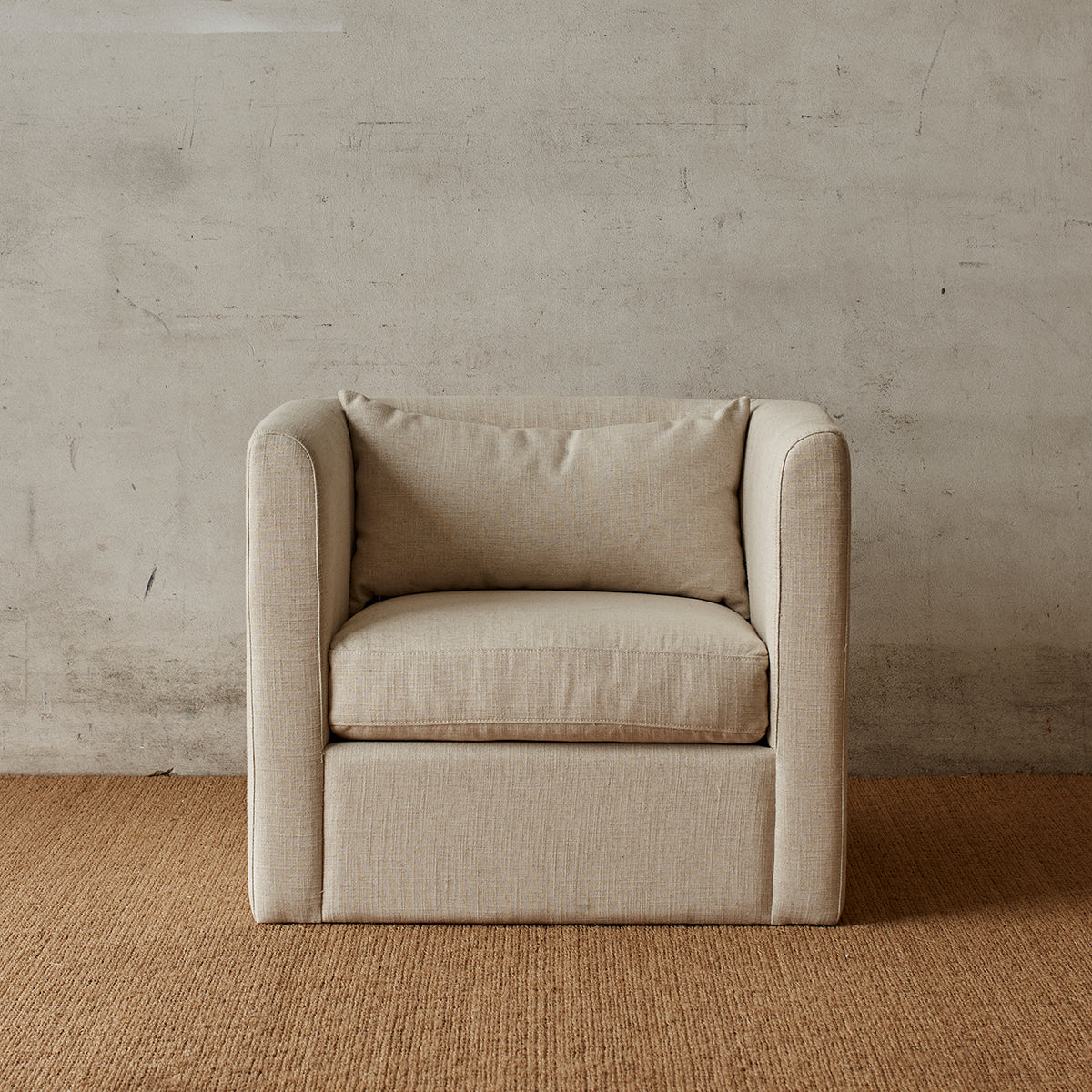 Mcmullin Etta Armchair - Modern Accent Chair for Living Room, Bedroom & Office - Stylish Upholstered Lounge Chair with Wooden Legs - Perfect for Relaxing, Reading & Decorating Your Home