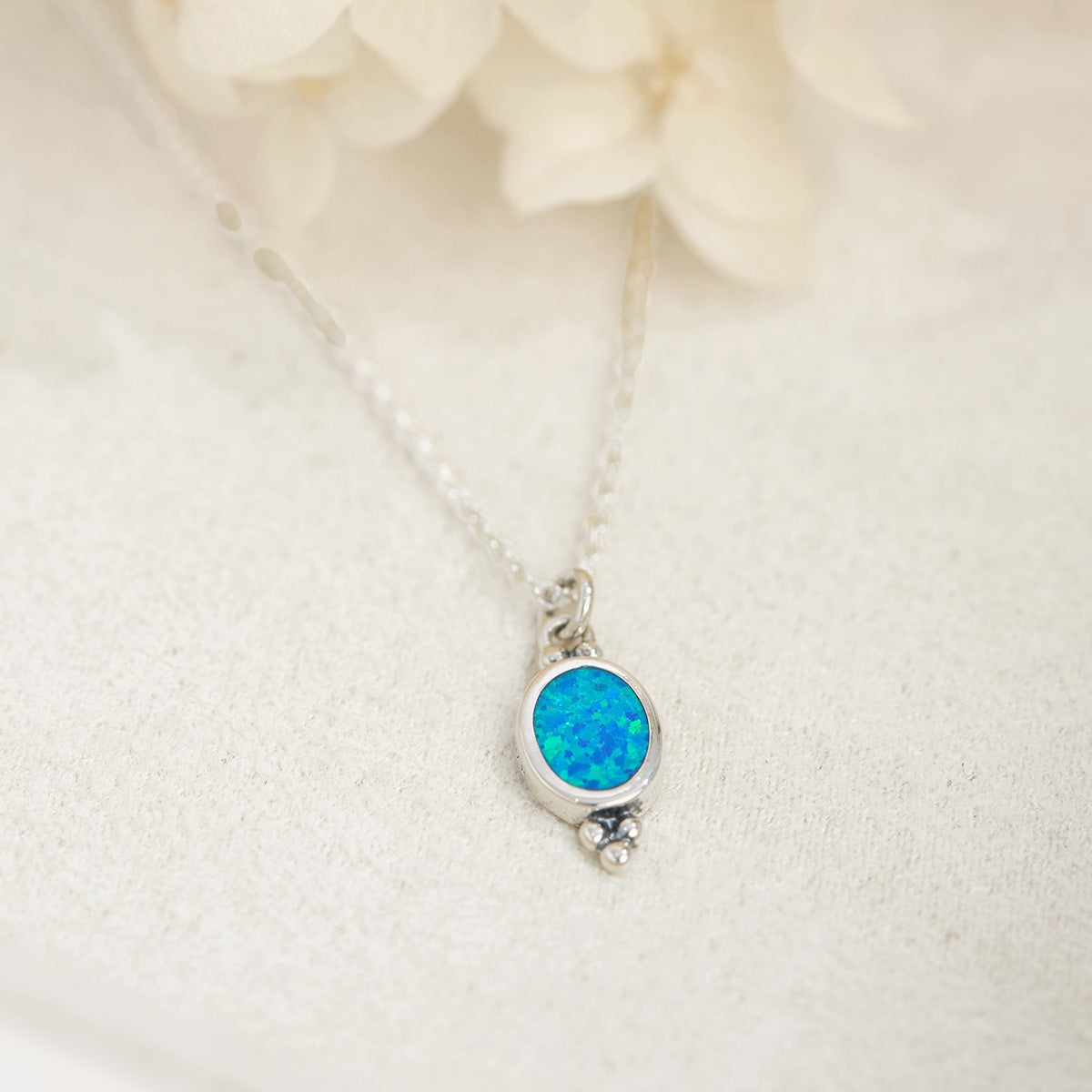 Moon Song Blue Opal Necklace - Elegant Handmade Jewelry for Women | Perfect Gift for Birthday, Anniversary & Special Occasions