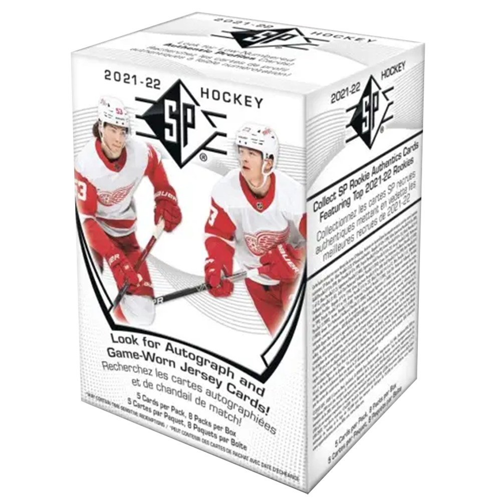 2021-22 Upper Deck SP Hockey Blaster Box - 6 Packs with Exclusive Rookie Cards & Inserts - Perfect for Hockey Card Collectors and Fantasy Sports Fans