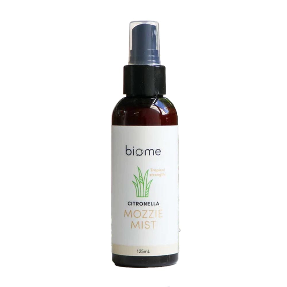 Biome Mozzie Mist 125ml - Natural Mosquito Repellent Spray for Outdoor Camping, Hiking & Travel Protection