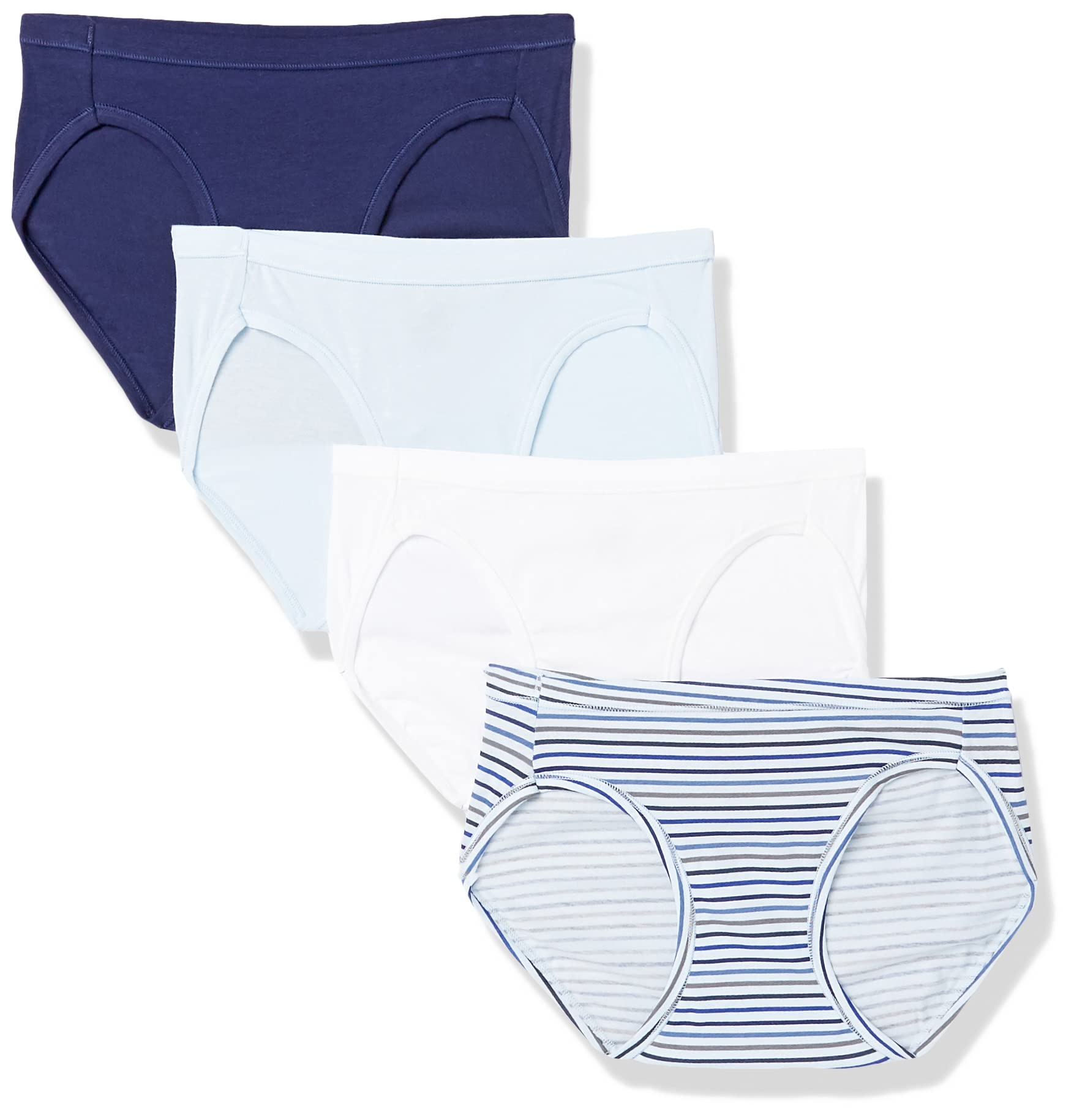 Hanes Ultimate Women's Bikini Panties 5-Pack - Moisture-Wicking Underwear with Moderate Coverage - Assorted Colors - Perfect for Everyday Wear, Workouts & Travel