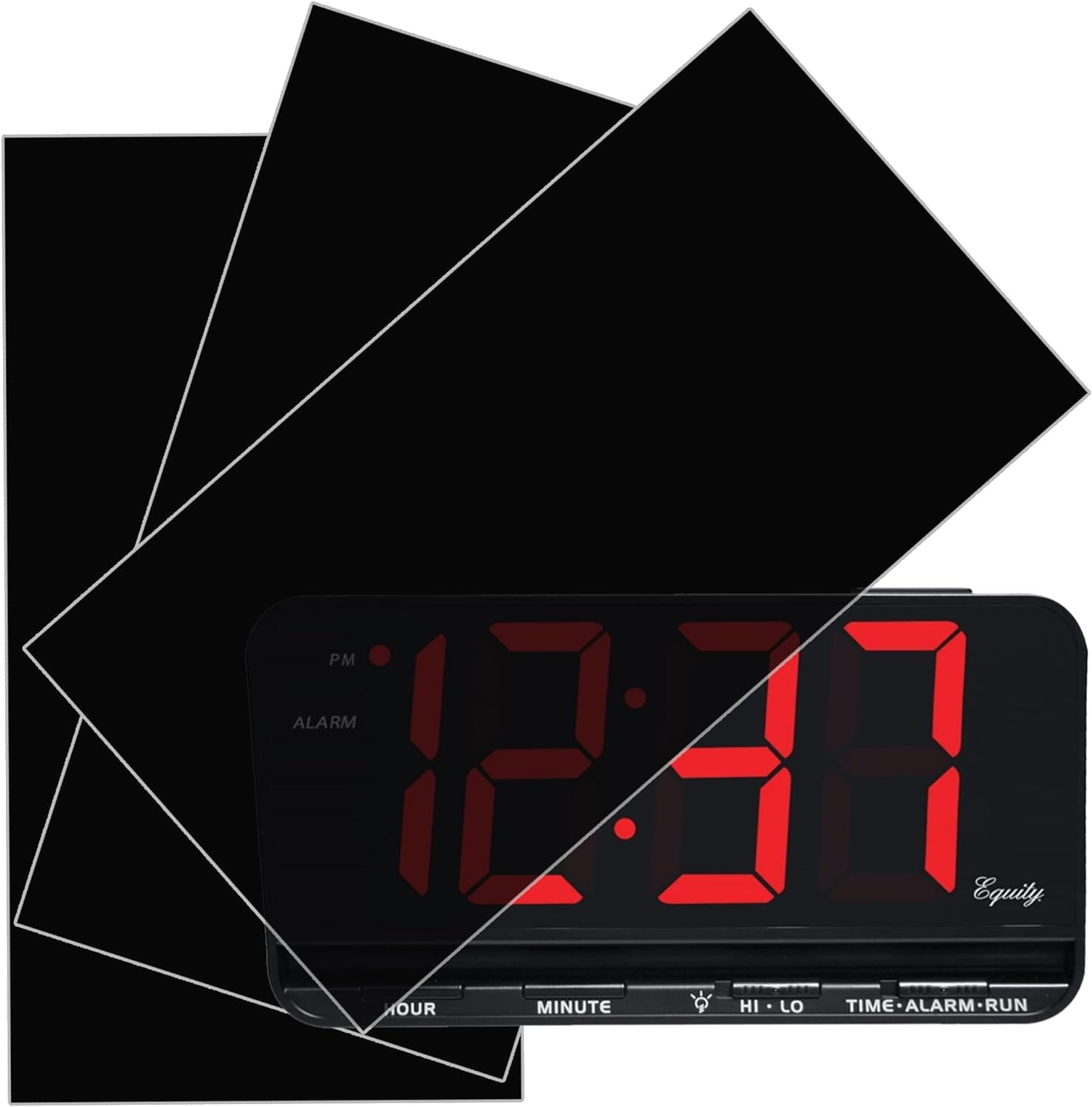 Light Dimming Sheets - 80% to 100% Light Blocking LED Covers, Custom Size (3 Uncut Sheets) for Alarm Clocks, Electronics, Phones & Appliances - Perfect for Bedrooms, Home Theater & Gaming Setup