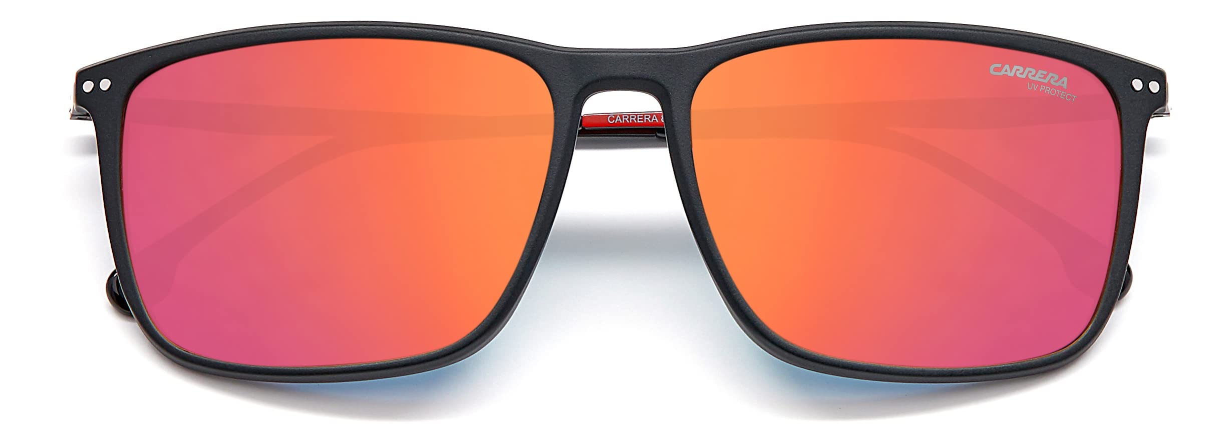 Carrera 8049/S Matte Black Red 58mm Men's Sunglasses – Polarized UV Protection for Driving, Running & Outdoor Activities